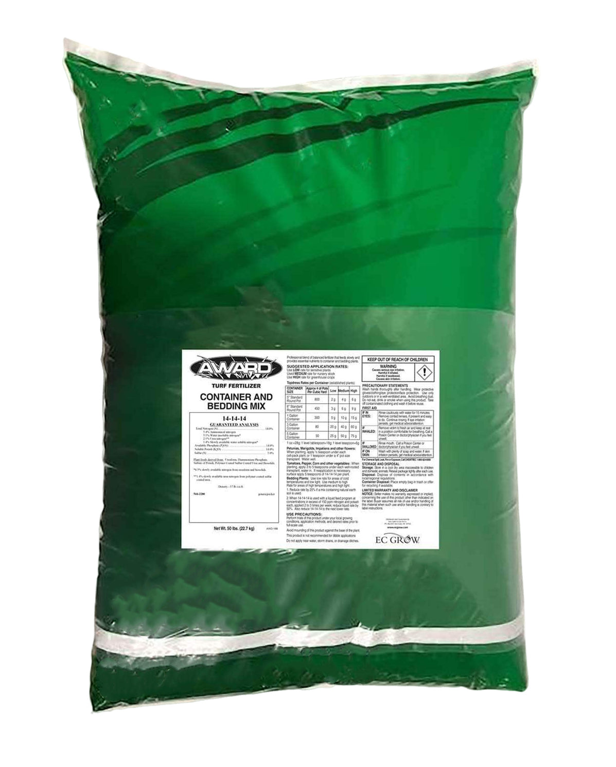 14-14-14 Container and Bedding Mix Fertilizer bag (50 lbs)