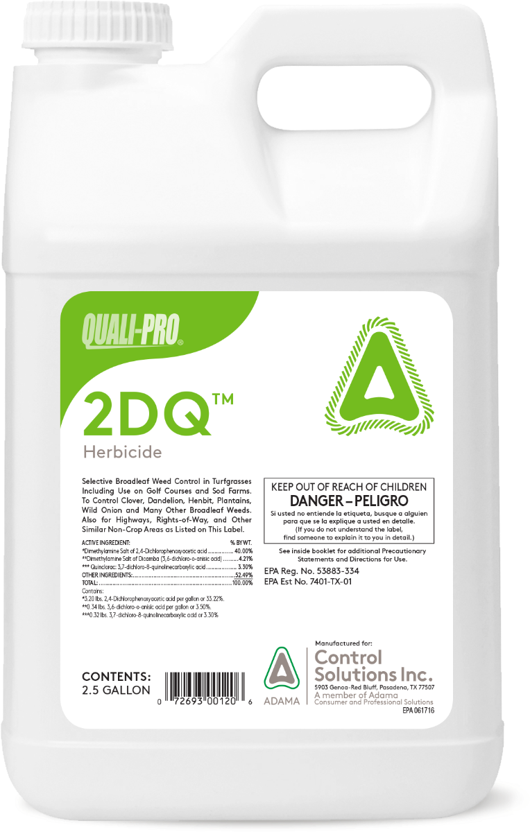 herbicide with 2 4-d mcpp and dicamba 2DQ Herbicide – Controls 225 Weeds in Turf
