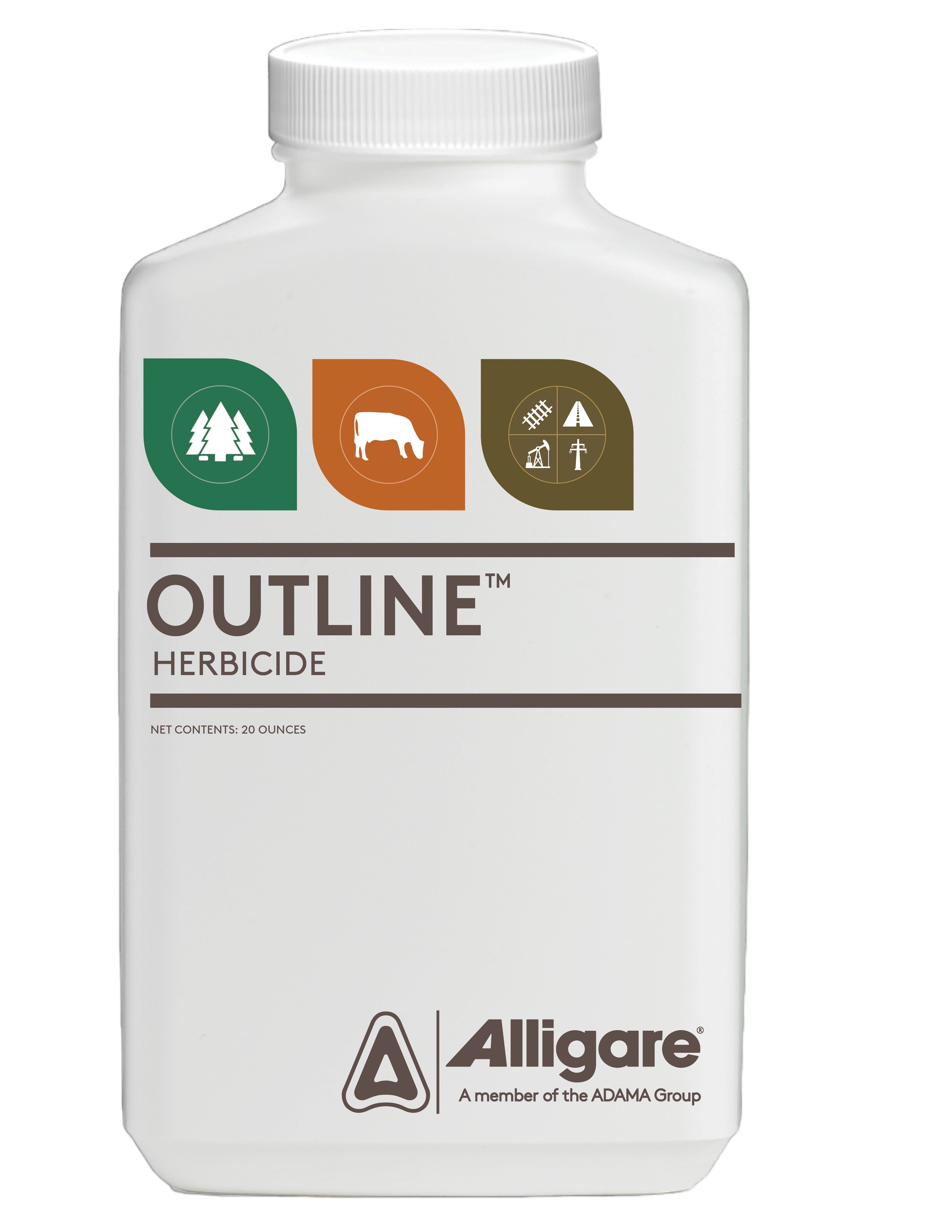 Outline Herbicide bottle (20 oz)