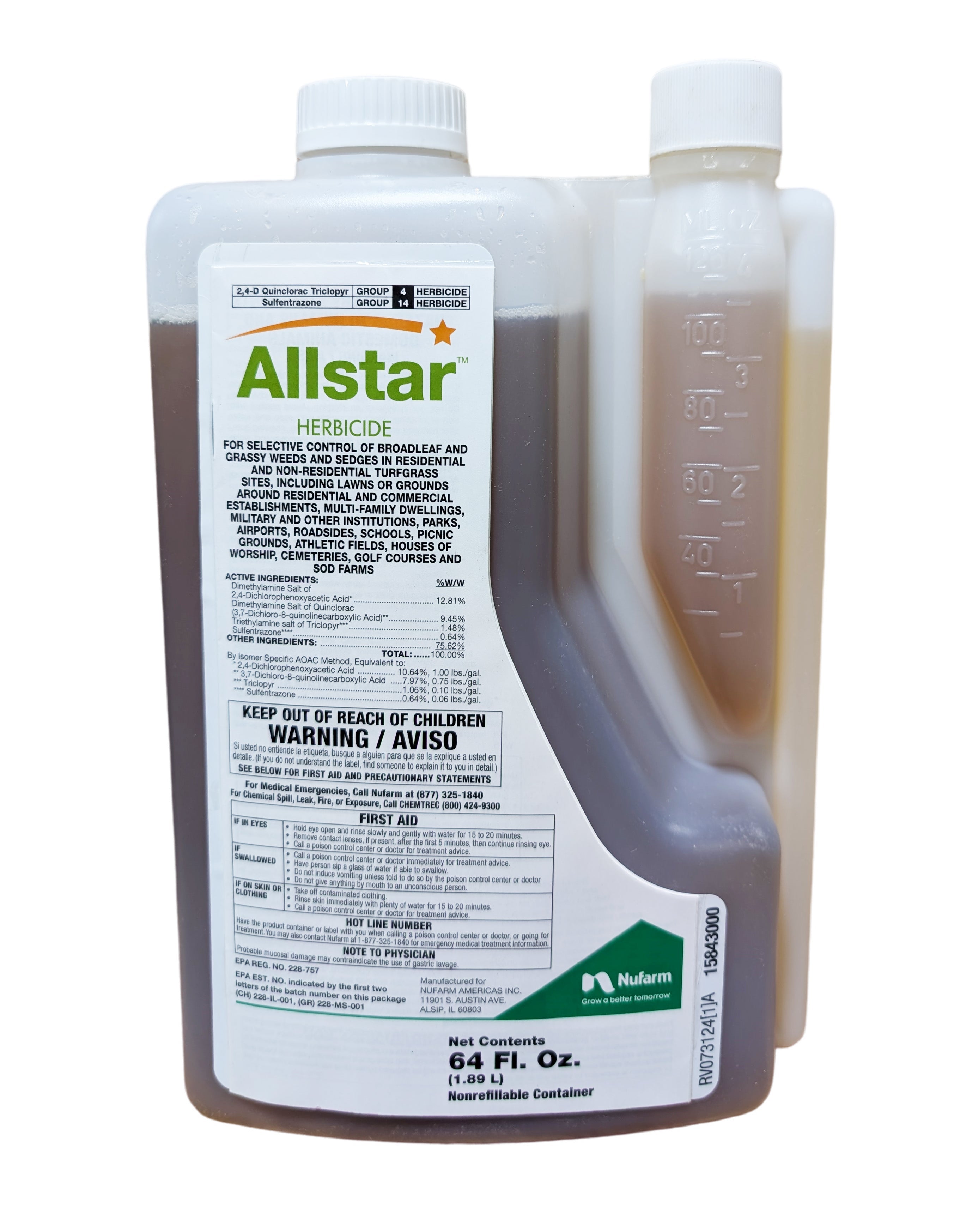 Allstar Turf Herbicide jug (2.5 gal) - simple