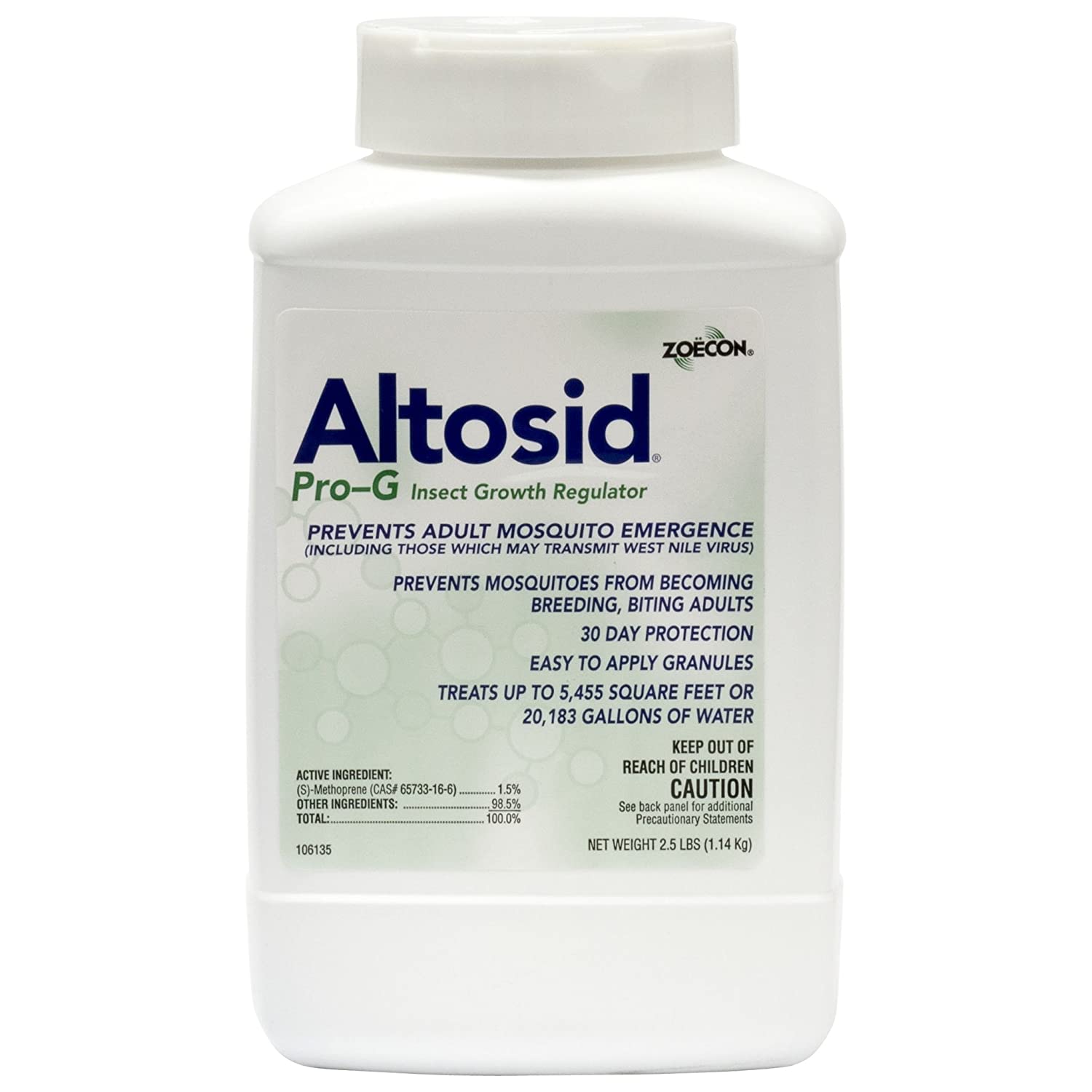 Altosid Pro-G Mosquito Larvicide bottle (2.5 lbs) - simple