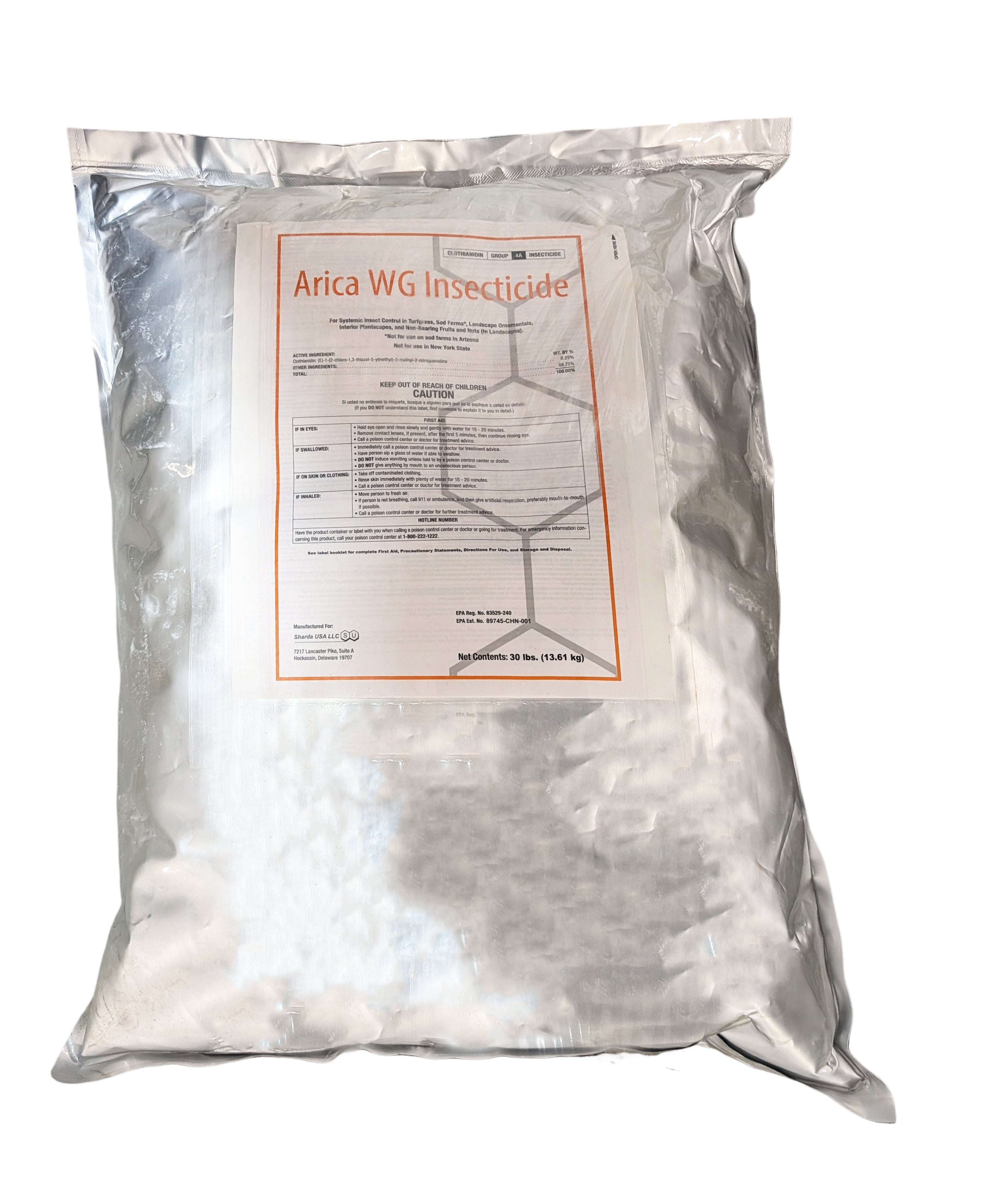 Arica WG Granular Insecticide (Arena .25G) bag (30 lbs)