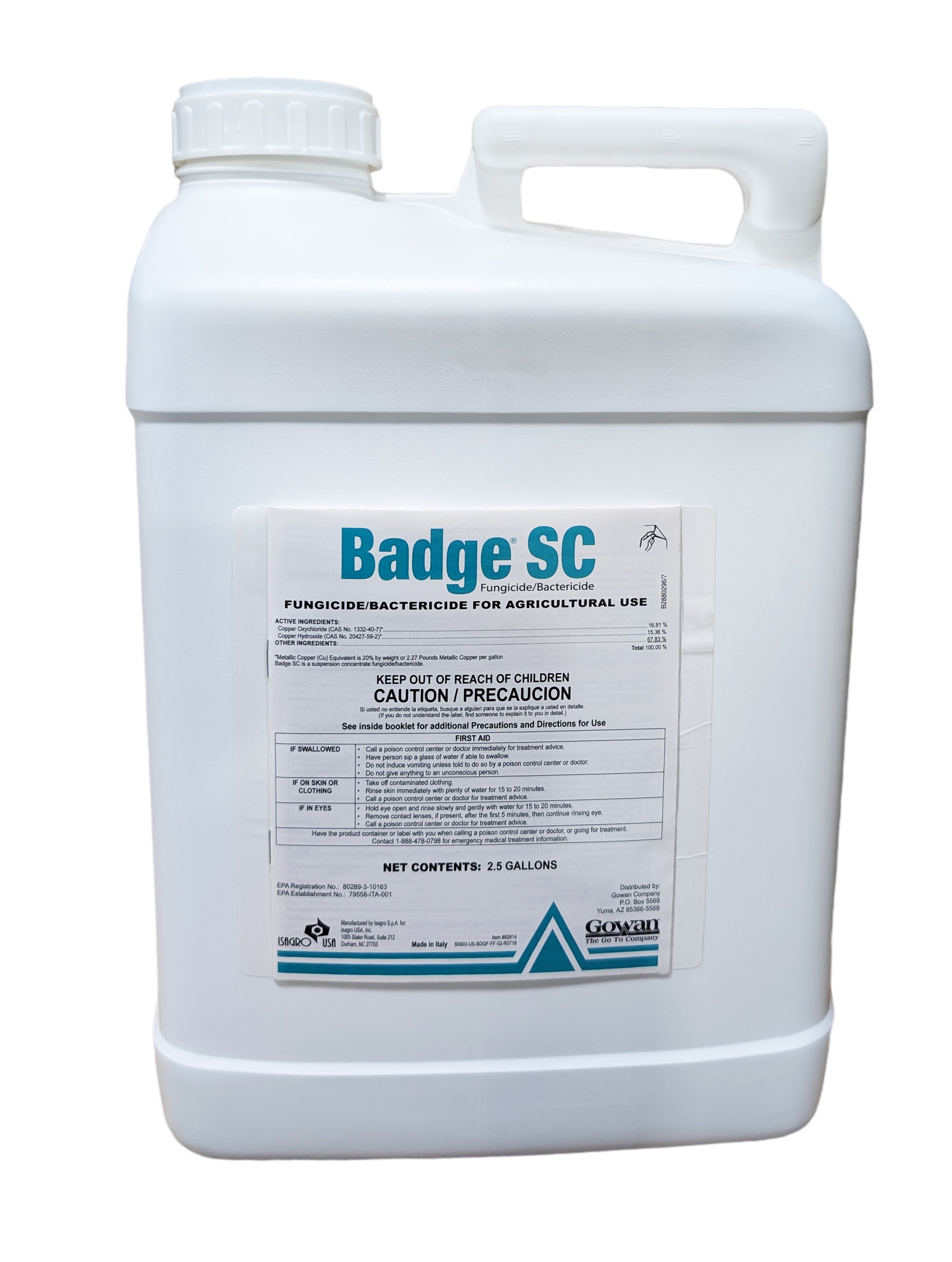 Badge SC Liquid Copper Fungicide / Bactericide jug (2.5 gal)