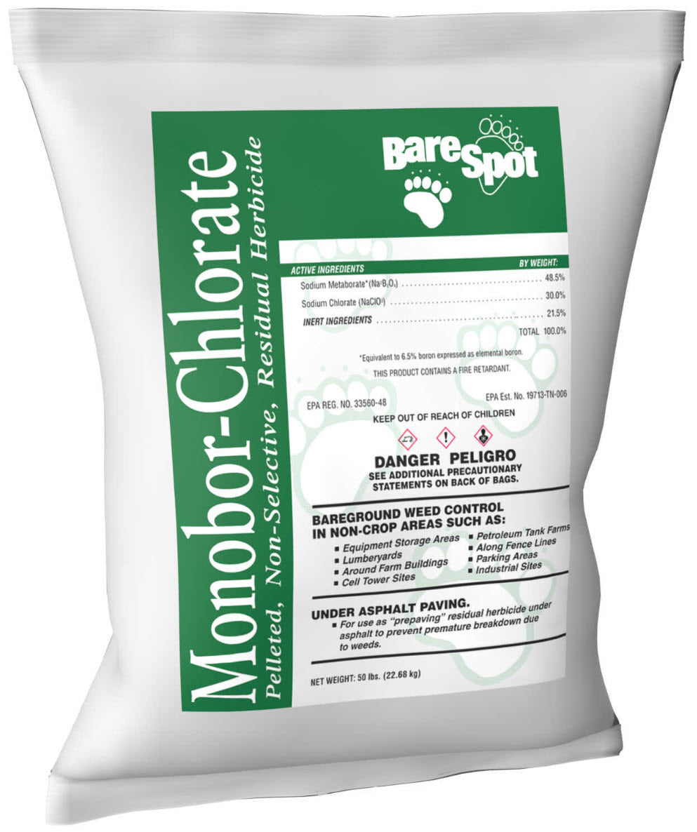 monobor chlorate herbicide Broad-Spectrum BareSpot Monobor-Chlorate Herbicide – 50 lbs