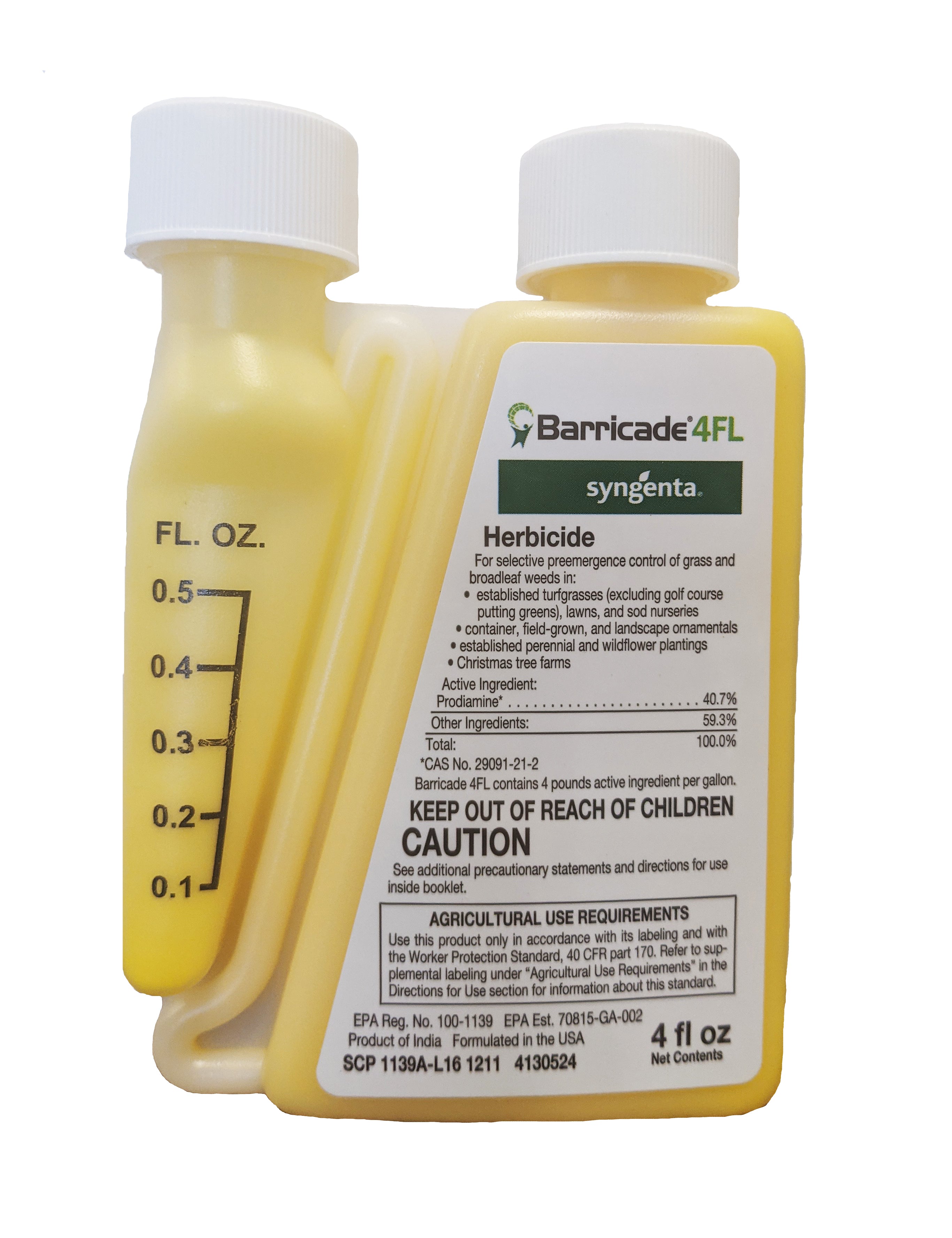 Barricade 4FL Herbicide bottle (4 oz) - simple