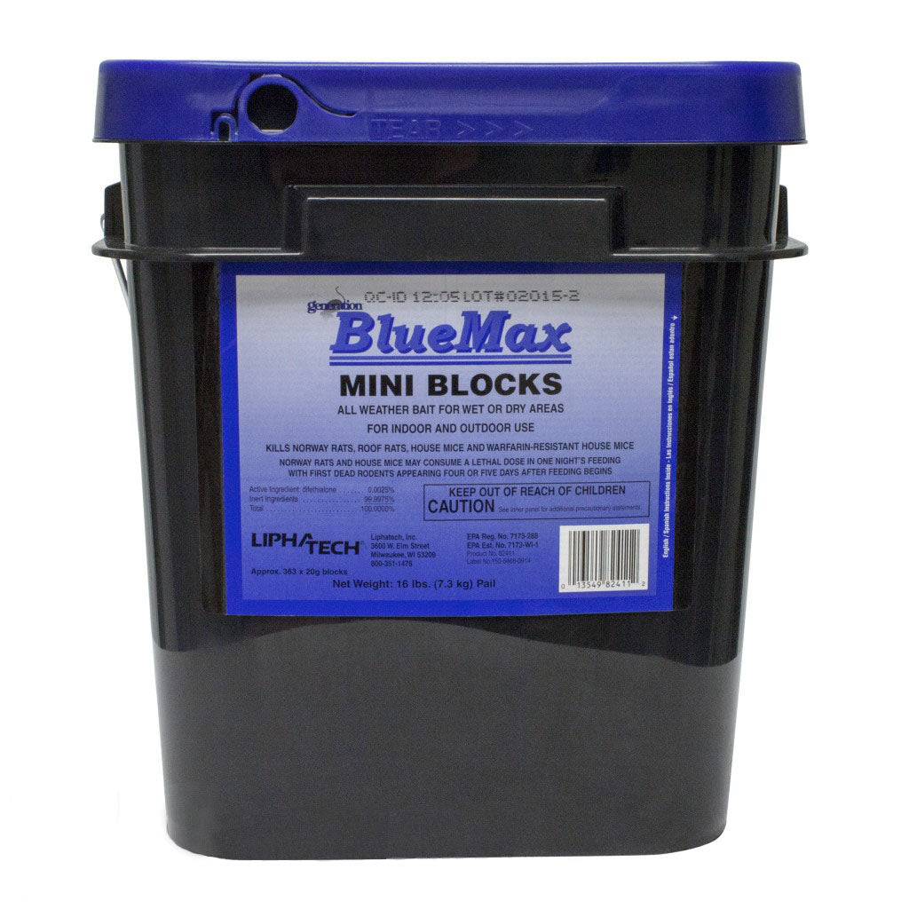 BlueMax Mini Blocks Rodenticide - grouped
