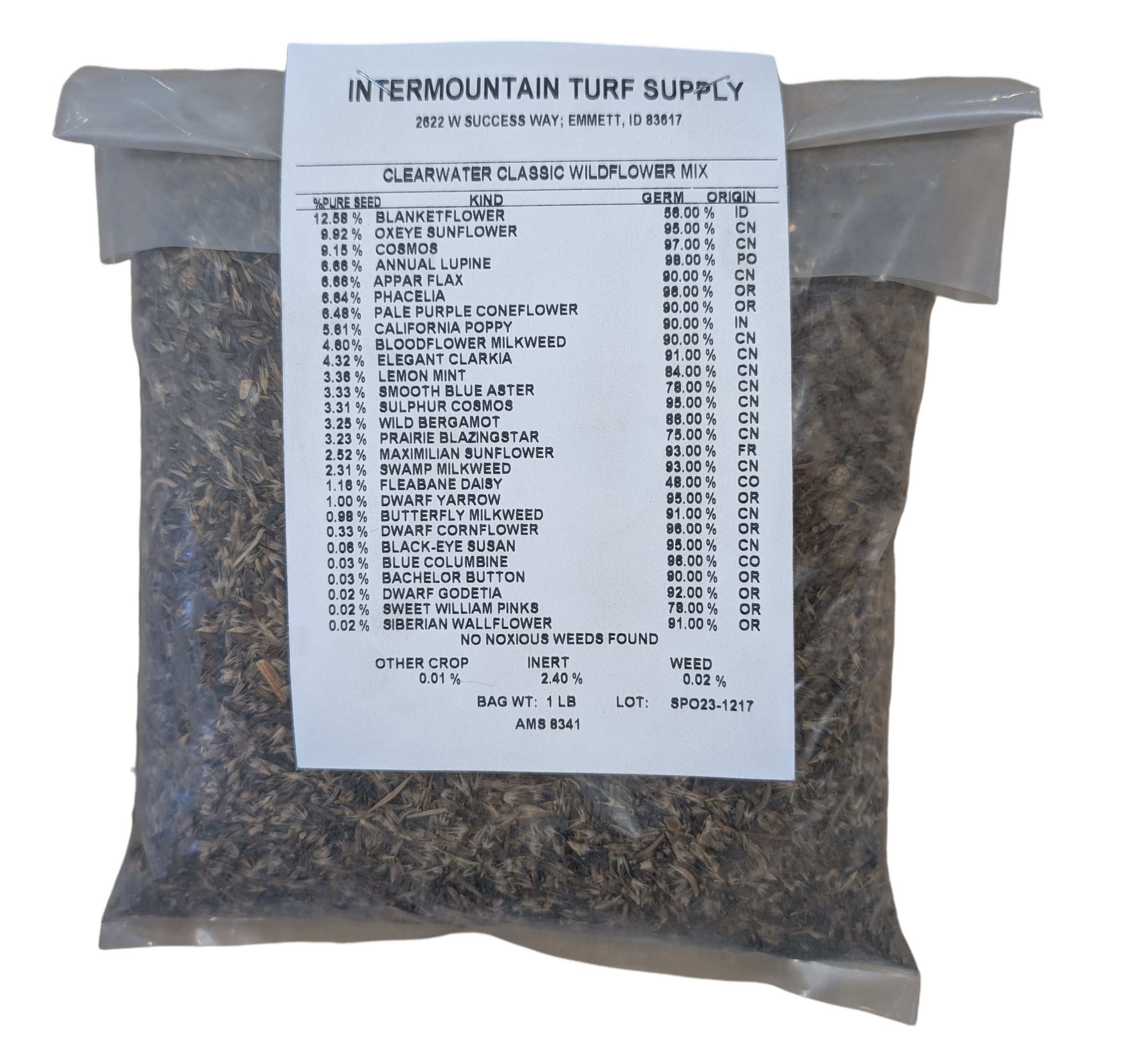 Clearwater Classic Wildflower Mix bag (1 lb)