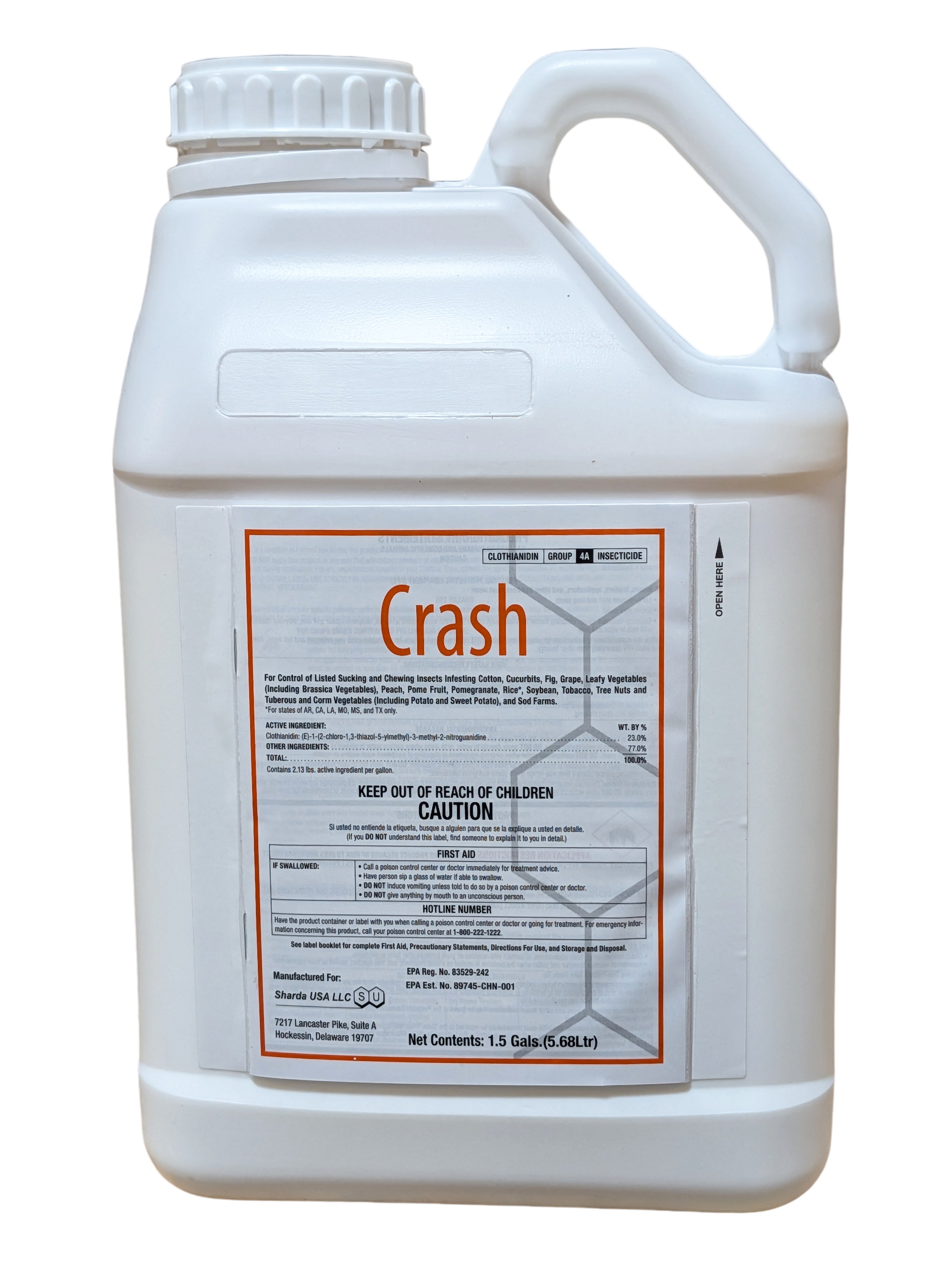 Crash SC Insecticide bottle (1.5 gal)