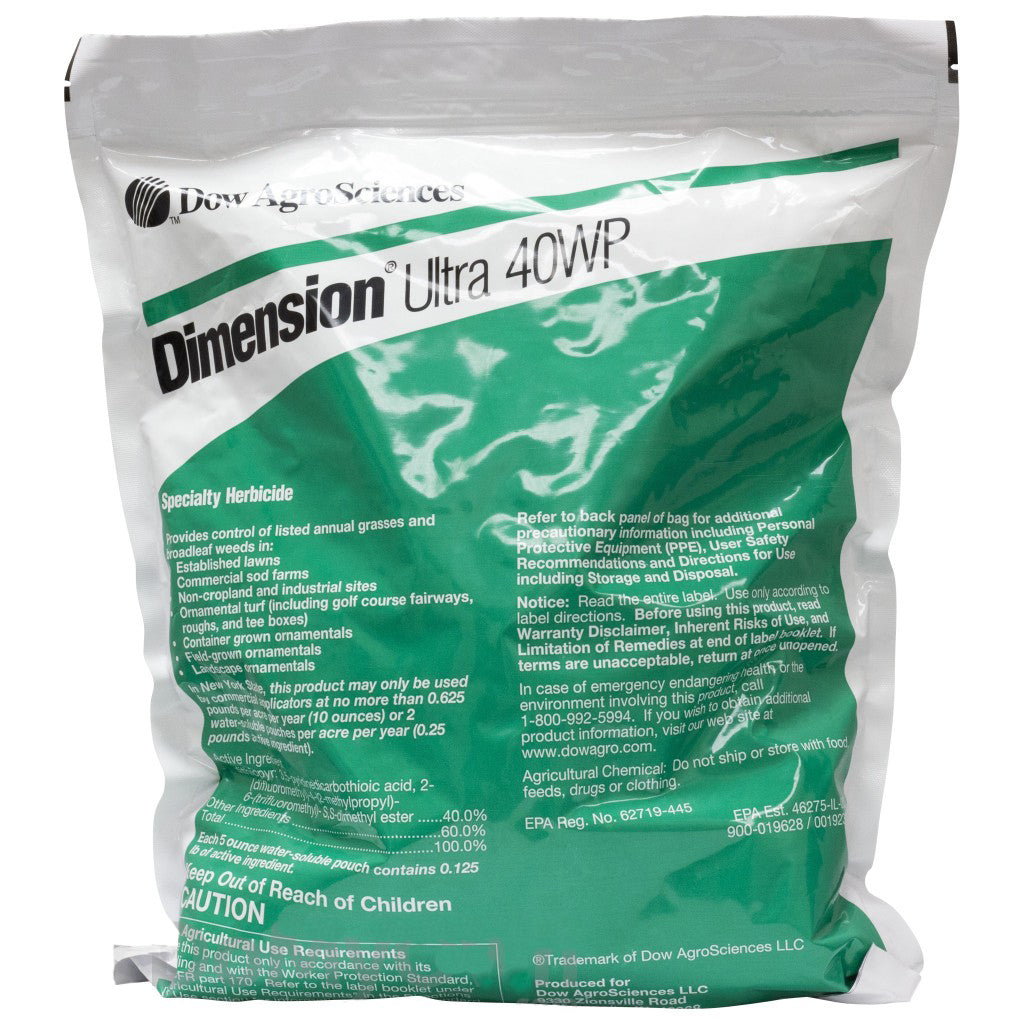 Dimension Ultra 40WP Herbicide bag (2.5 lbs) - simple