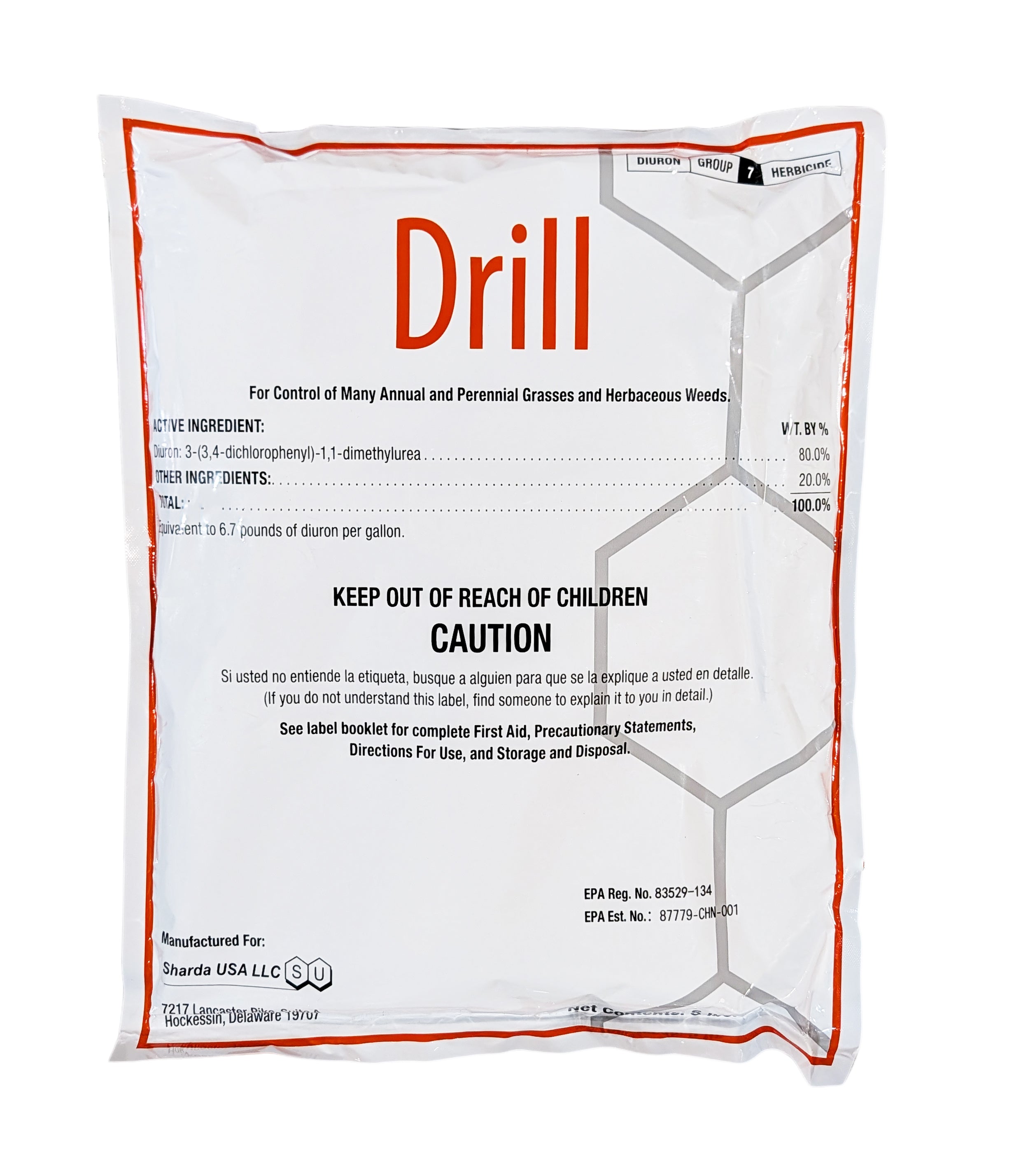 Drill Diuron Herbicide (Karmex DF) bag (5 lbs)