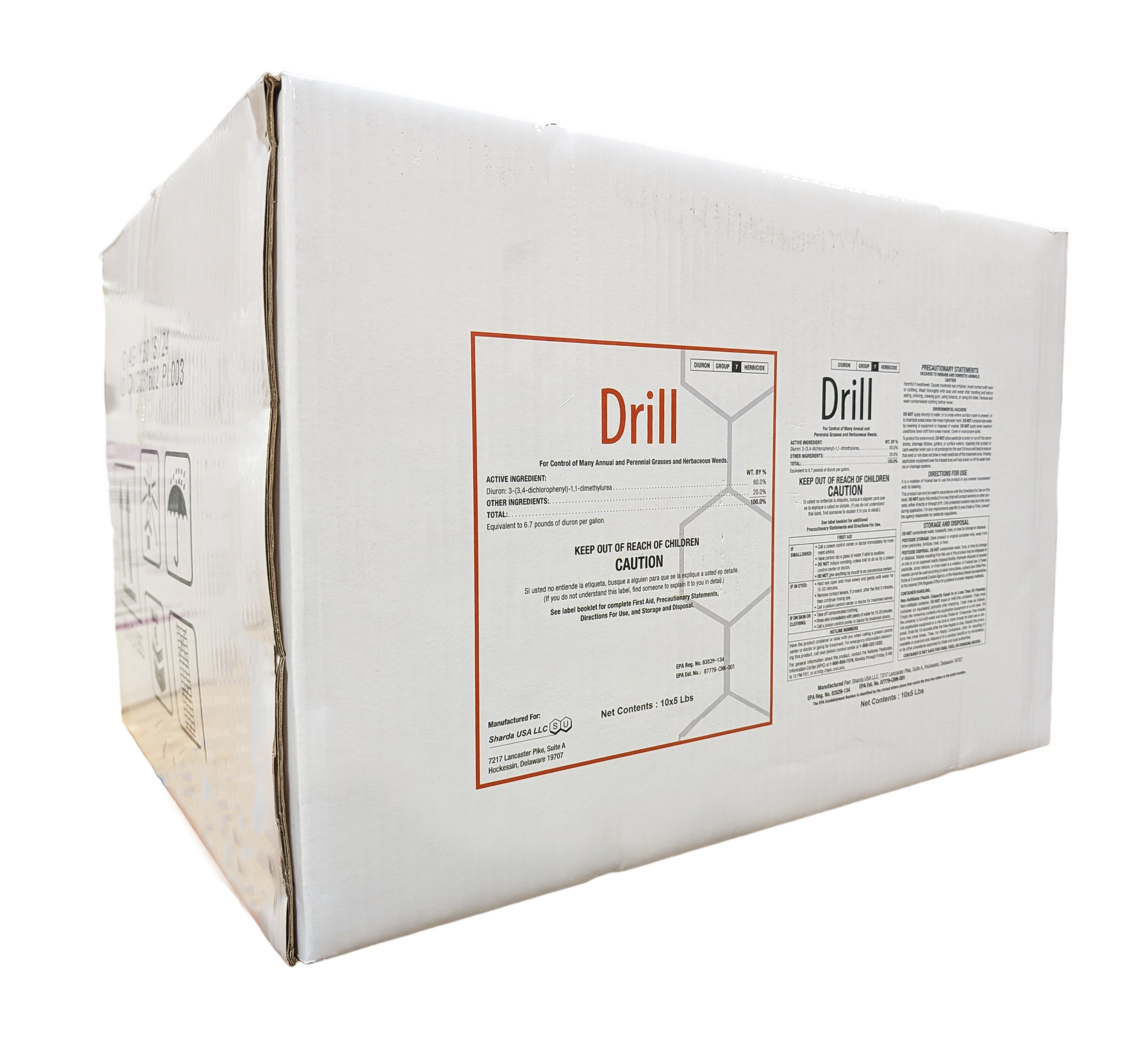 Drill Diuron Herbicide (Karmex DF) case (10 x 5 lb bags)