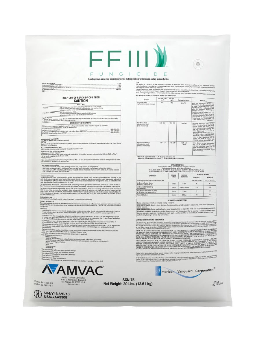 FF III Snow Mold Fungicide - 30 lb bag - simple
