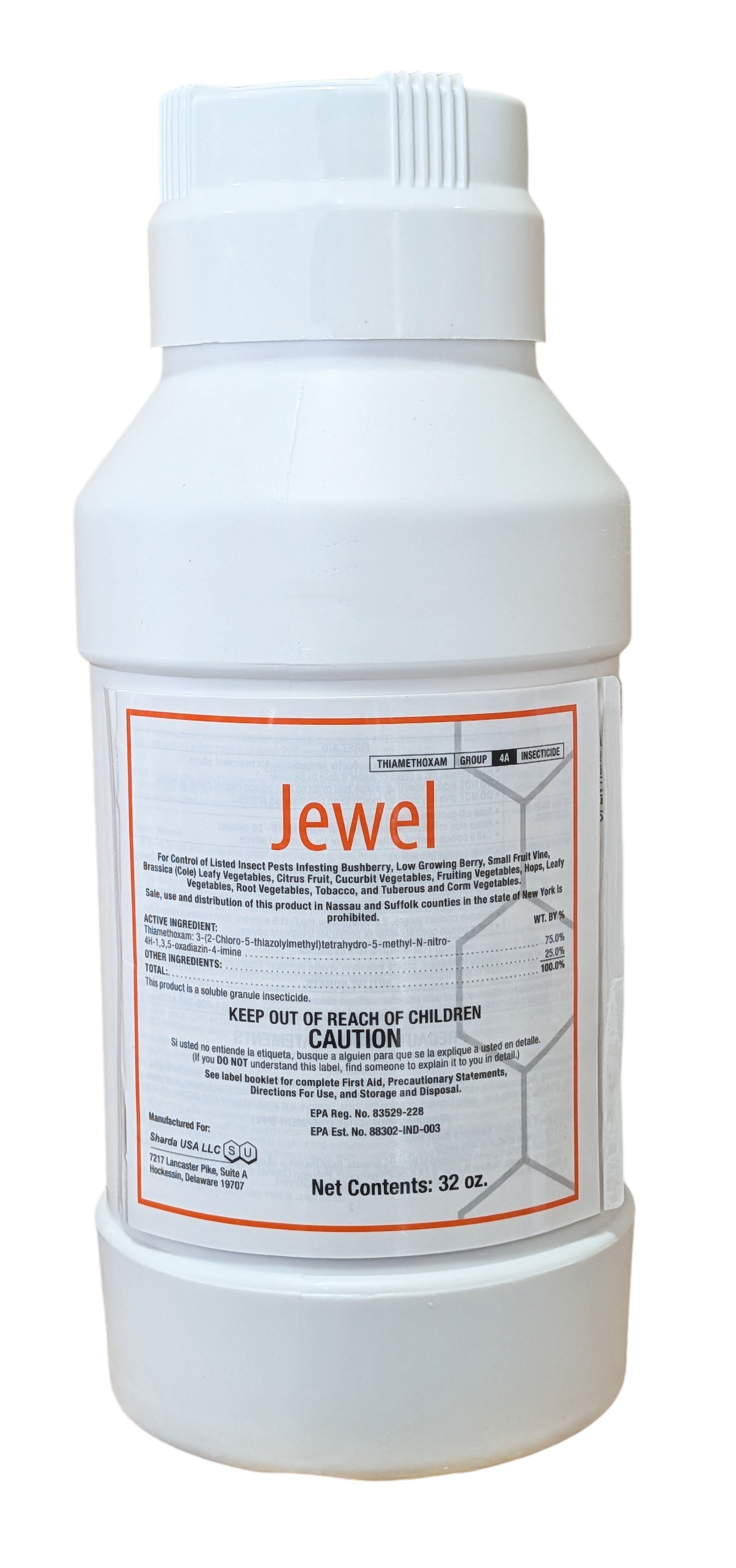 Jewel 75 SG Insecticide bottle (32 oz)