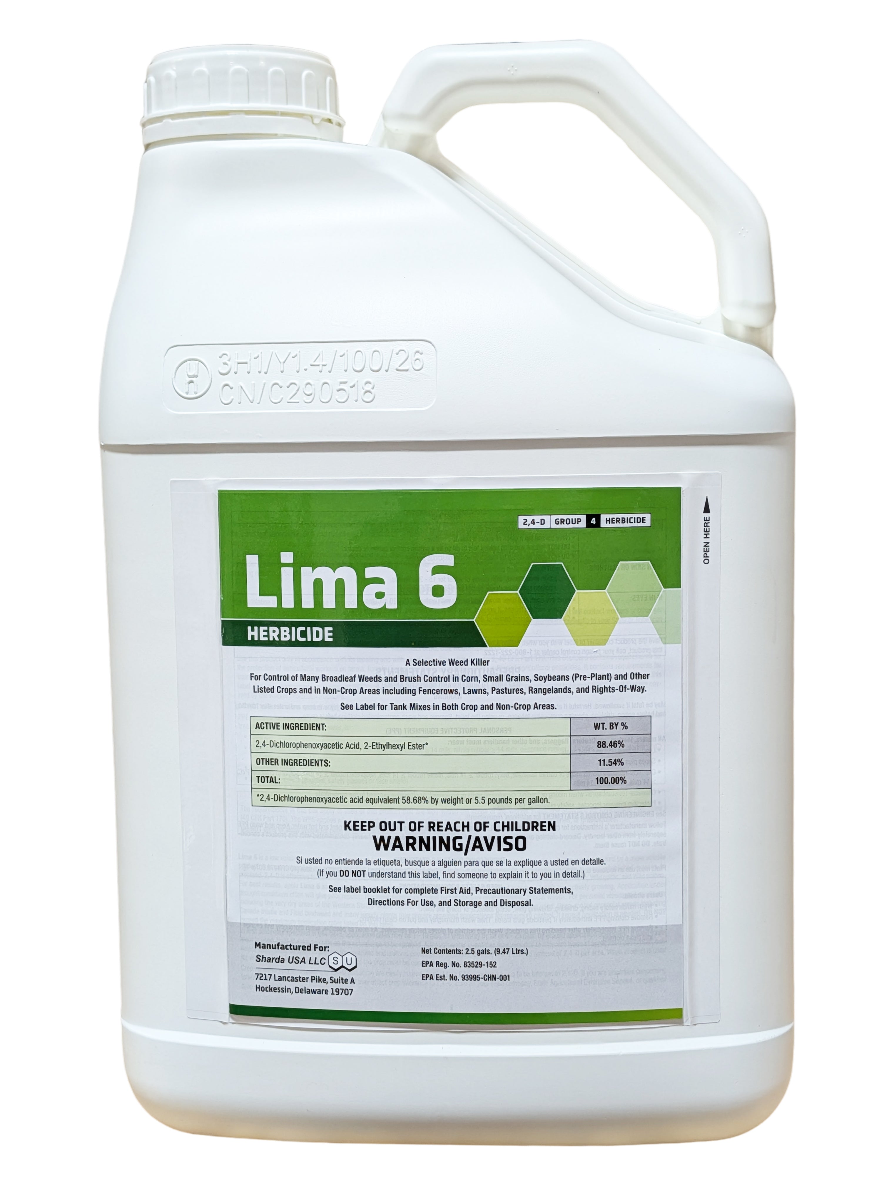 2,4-D LV 6 Lima 6 jug (2.5 gal)