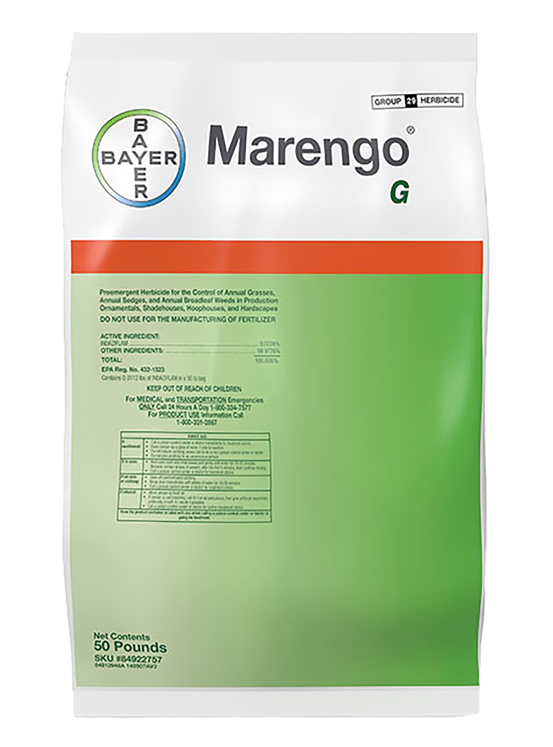 Marengo G Herbicide bag (50 lbs) - simple