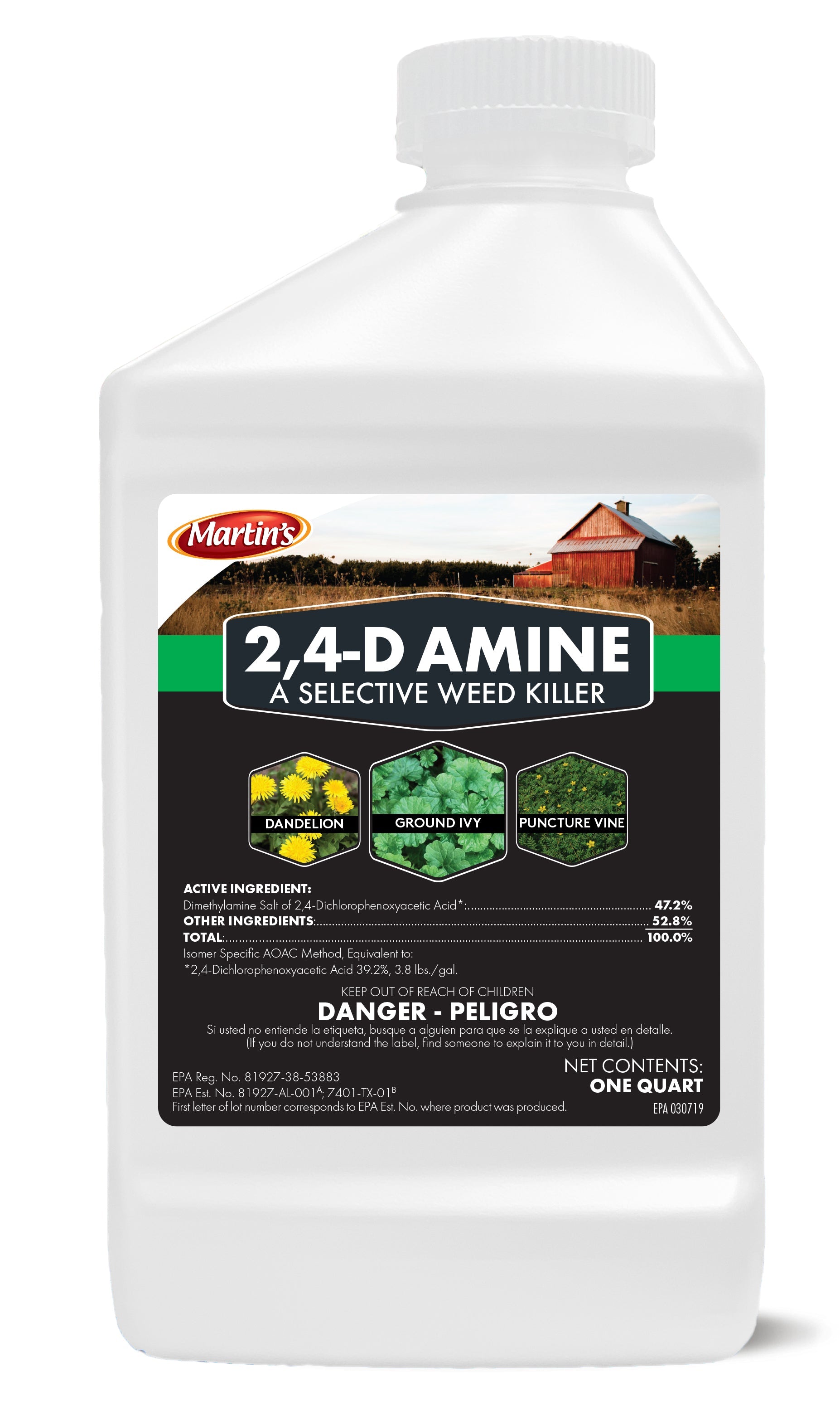epa method for herbicides Martins 2, 4-D Amine quart (32 oz)