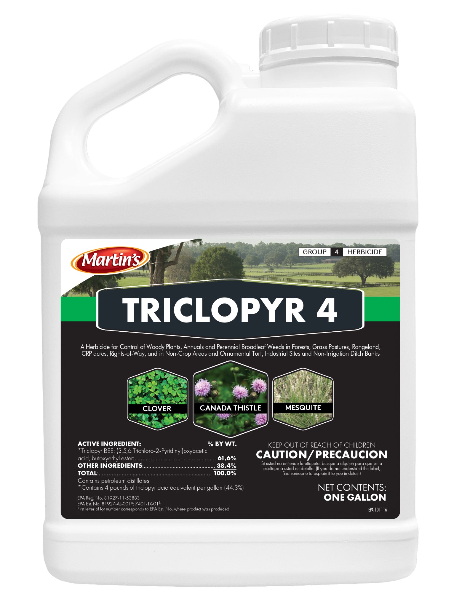 triclopyr herbicide brand names Martin's Triclopyr 4 gallon