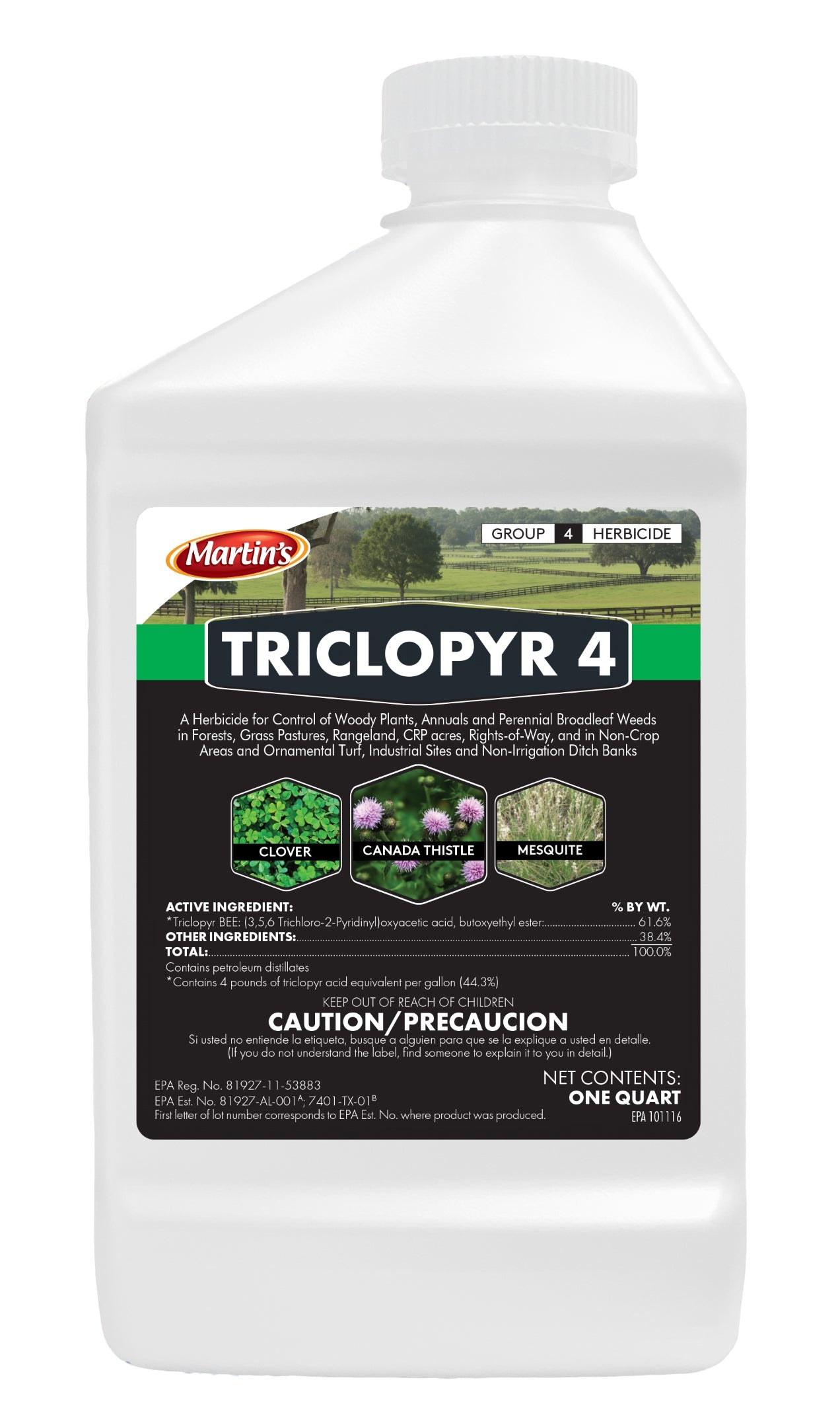 trivolt herbicide Martin's Triclopyr 4 quart (32 oz)