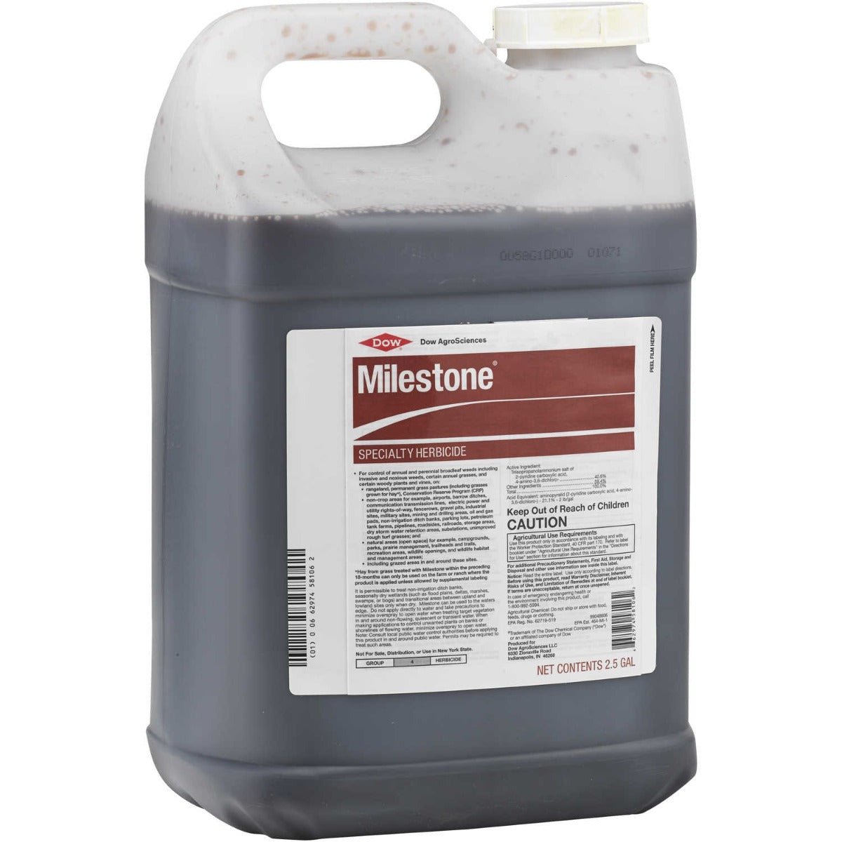 Milestone Herbicide jug (2.5 gal) - simple