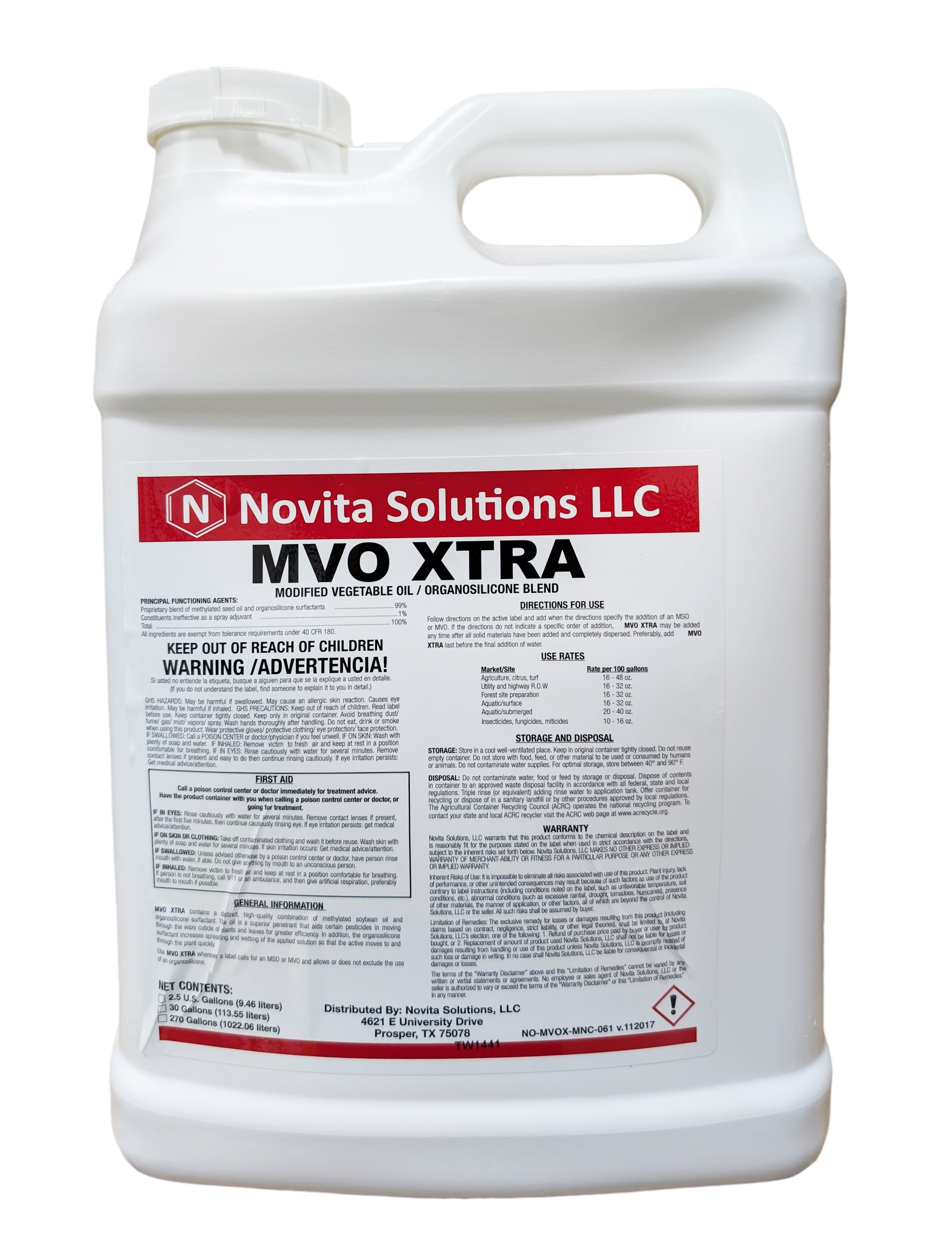 Novita MVO Xtra Premium Spray Adjuvant