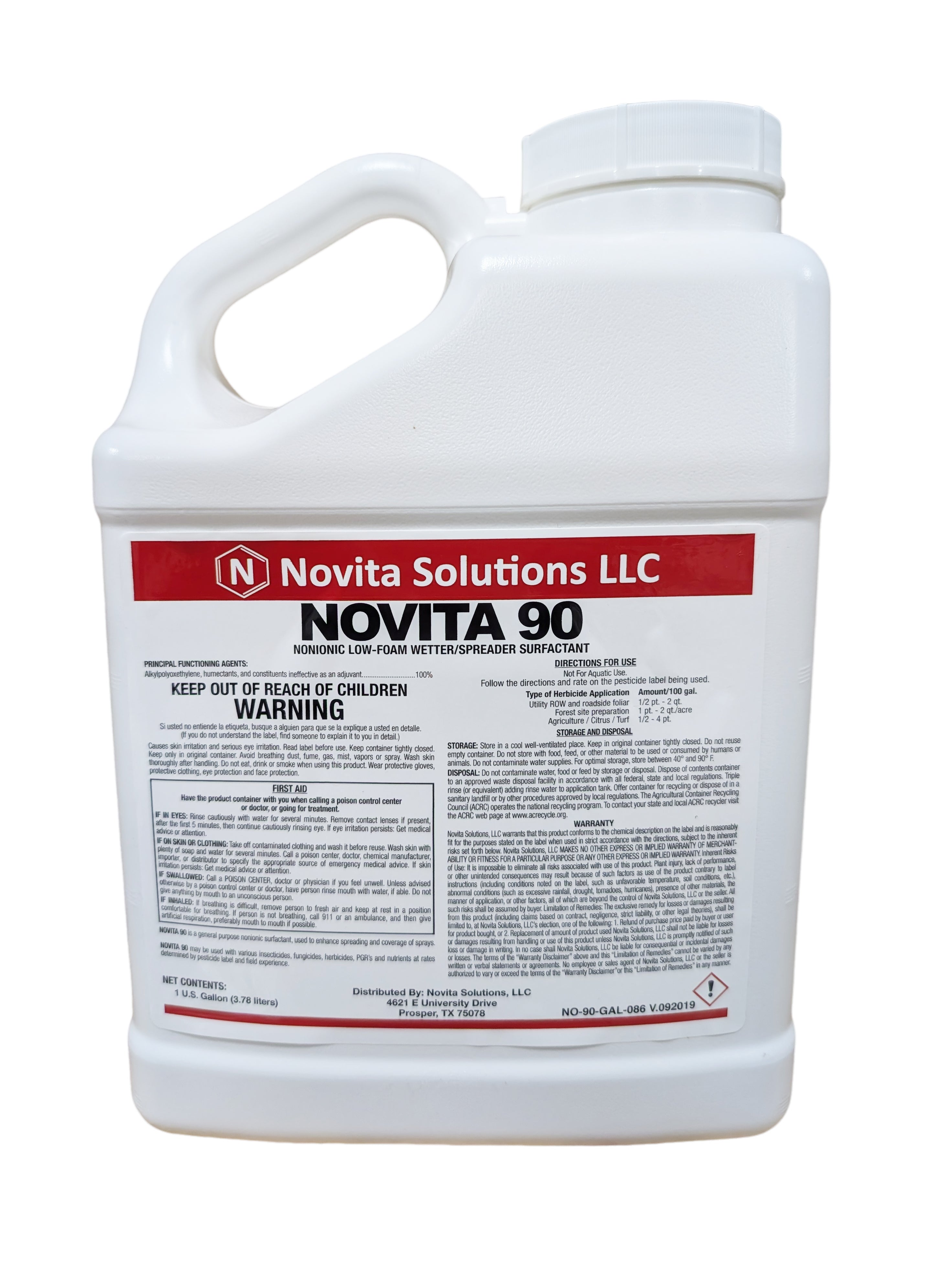 Novita 90 Non-Ionic Surfactant Enhance Pesticide Performance gallon Novita 90 Non-Ionic Surfactant Enhance Pesticide Performance gallon