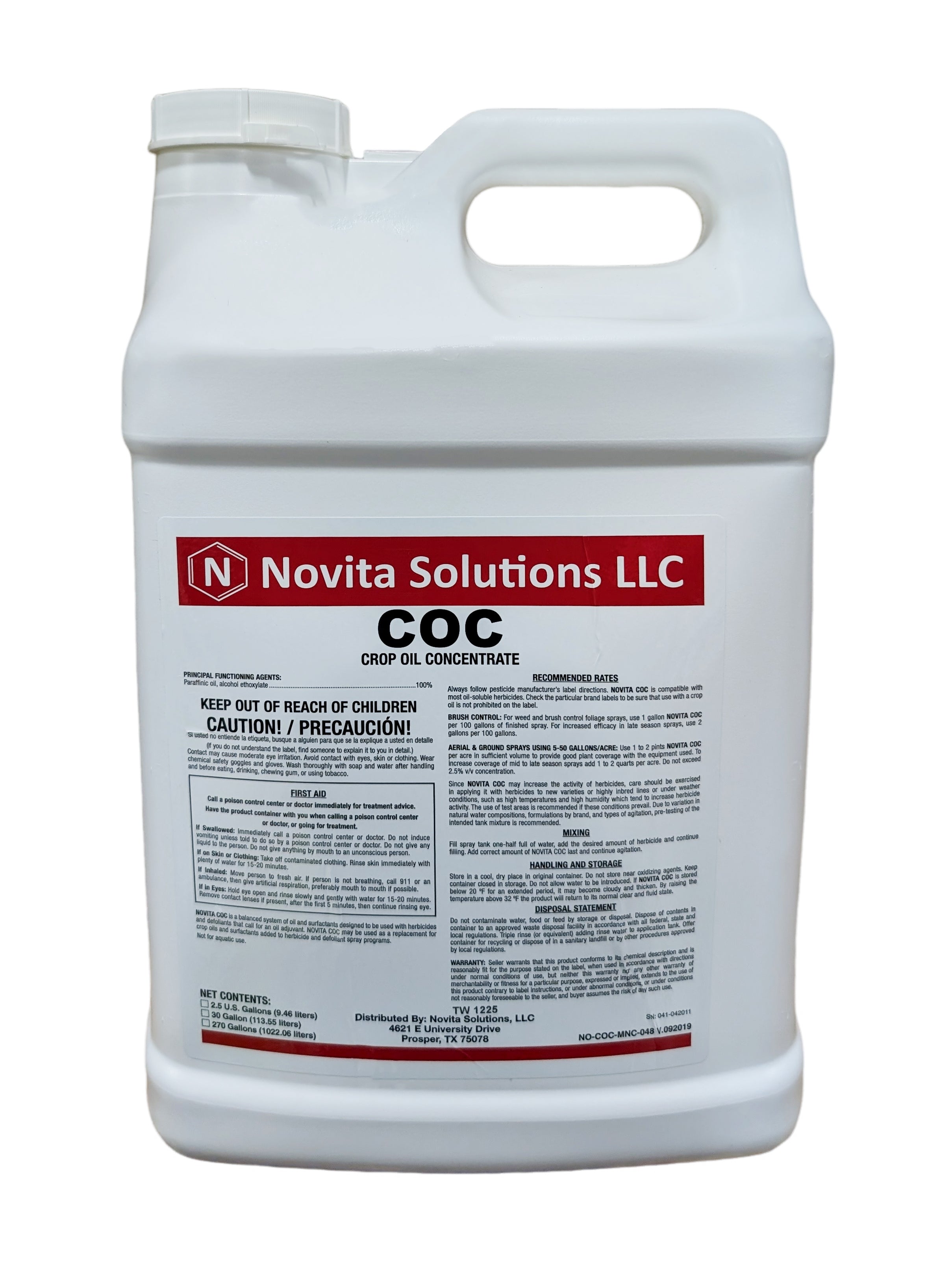 herbicide crop oil Crop Oil Concentrate – COC Surfactant for Herbicide Efficiency 2.5 gal