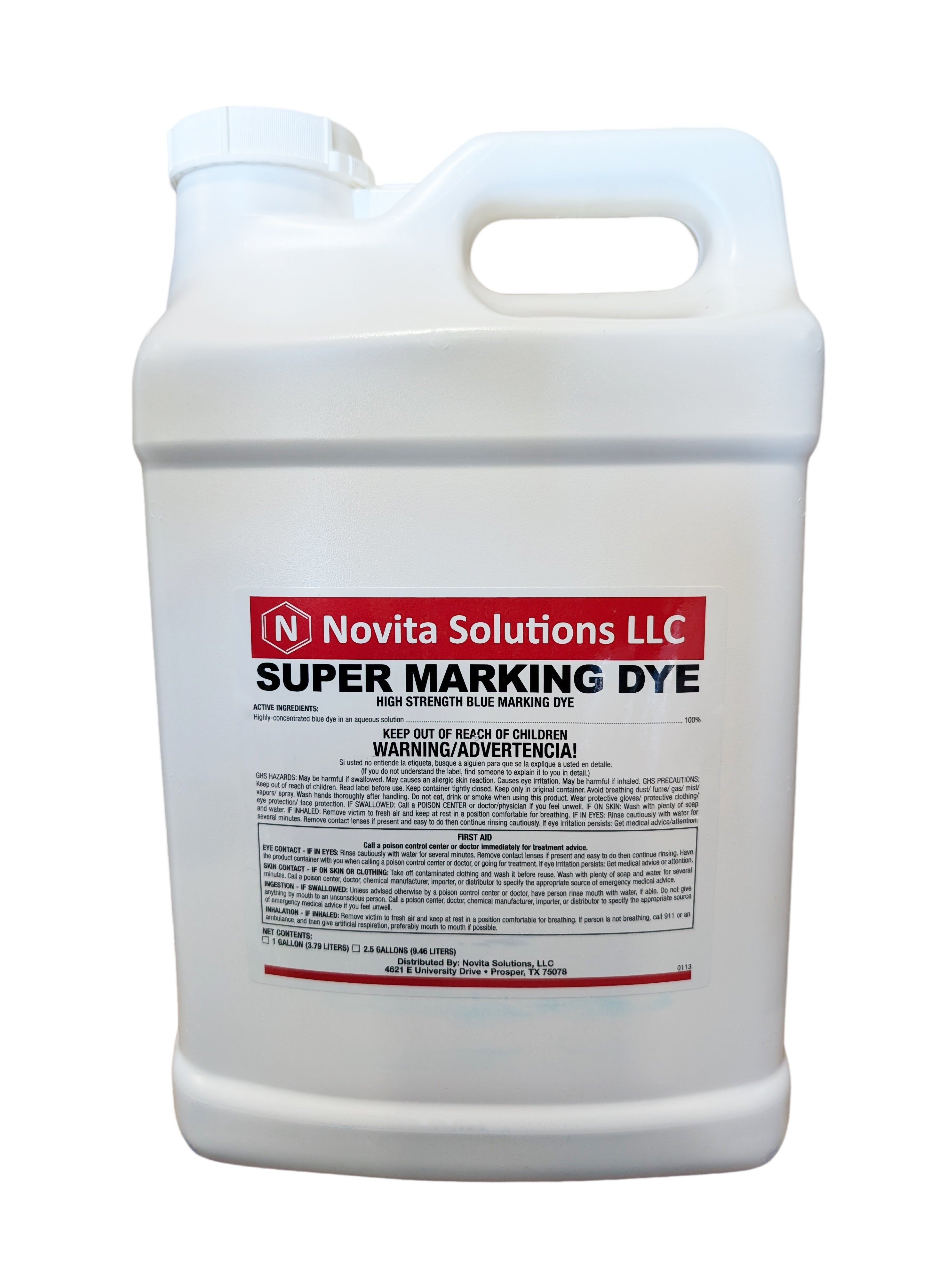blue herbicide dye Novita Super Marking Dye