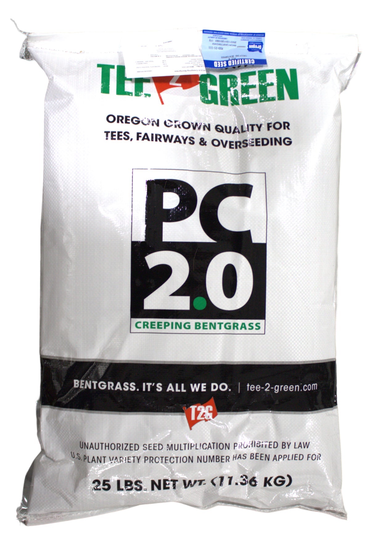 PC 2.0 Creeping Bentgrass Seed bag (25lbs) - simple