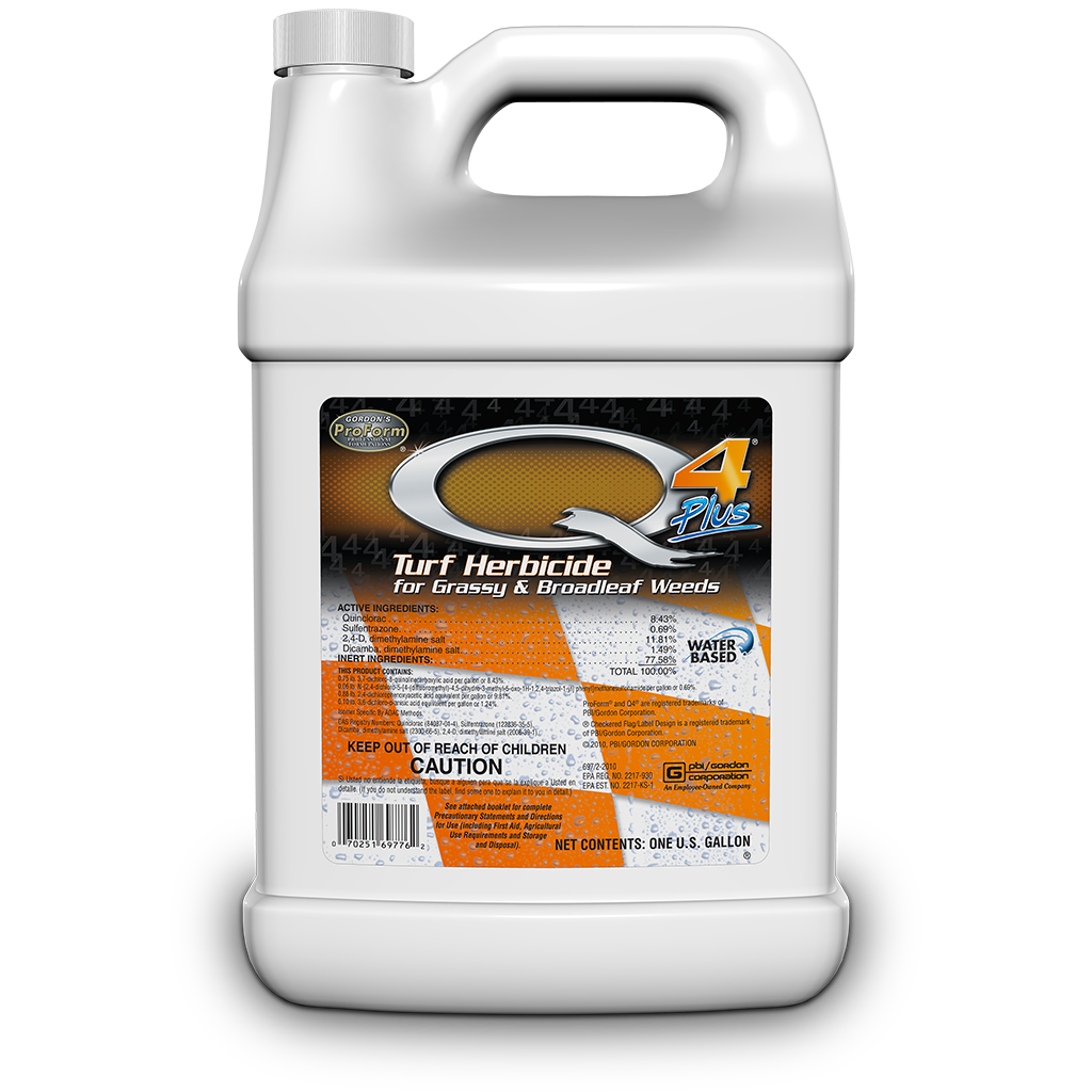 turf king herbicide Q4 Plus Turf Herbicide – Grassy & Broadleaf Weed Killer 1 gal