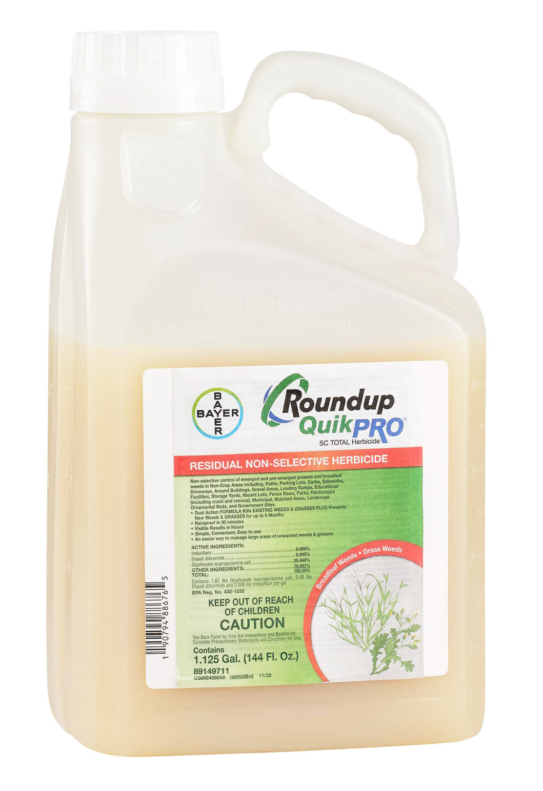 brake cotton herbicide Roundup QuikPro SC Total Herbicide: Long-Lasting Weed Control
