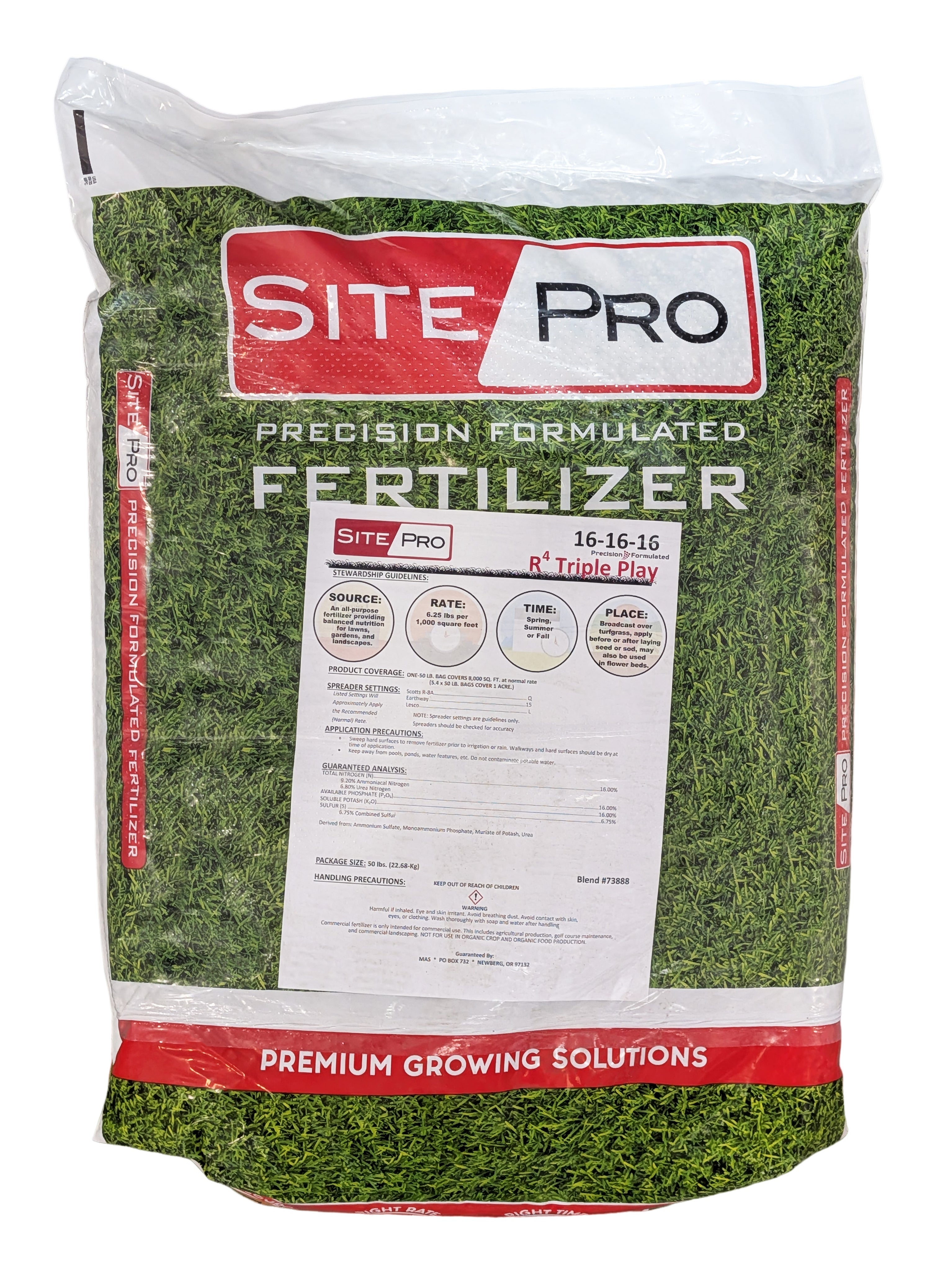 precision planting fertilizer 16-16-16 Triple Play All Purpose Fertilizer bag (50 lbs)