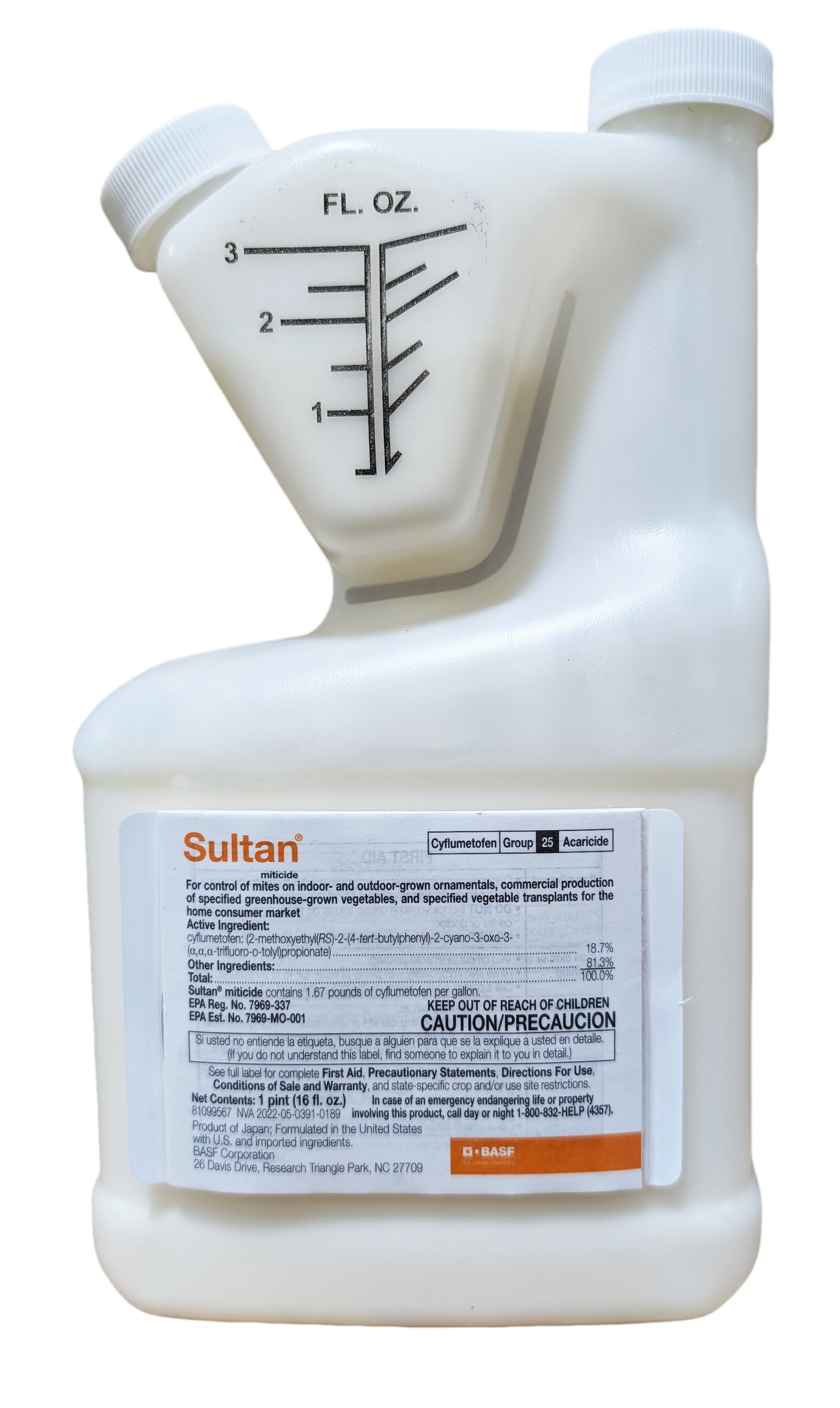 Sultan Miticide bottle (16 oz) - simple