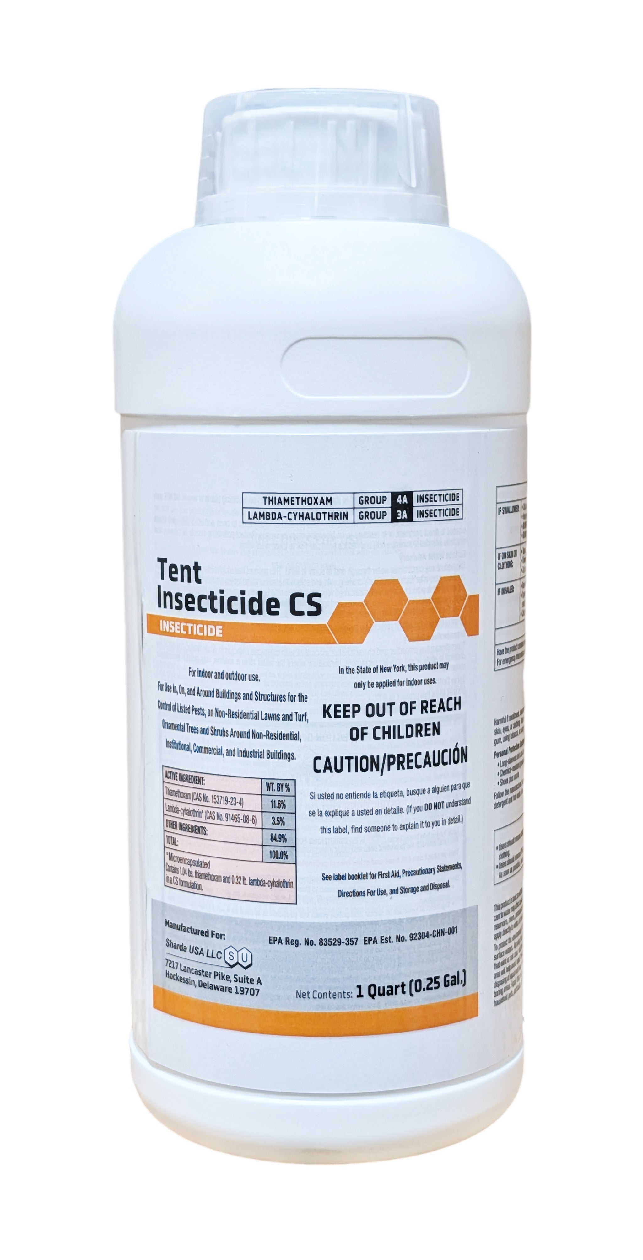 Tent Insecticide – Lambda-Cyhalothrin + Thiamethoxam quart (32 oz)