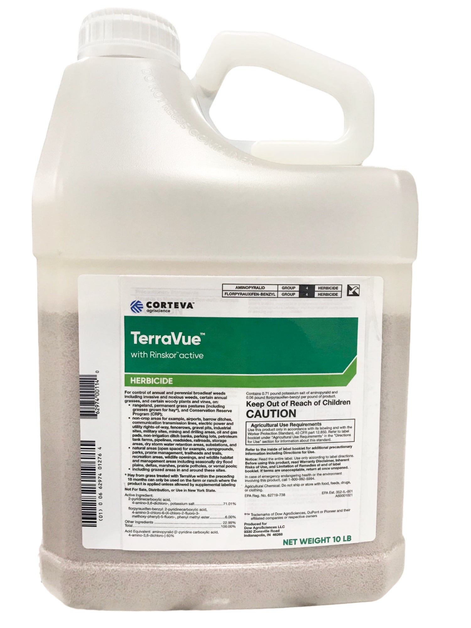 Terravue Herbicide bottle (10 lbs) - simple