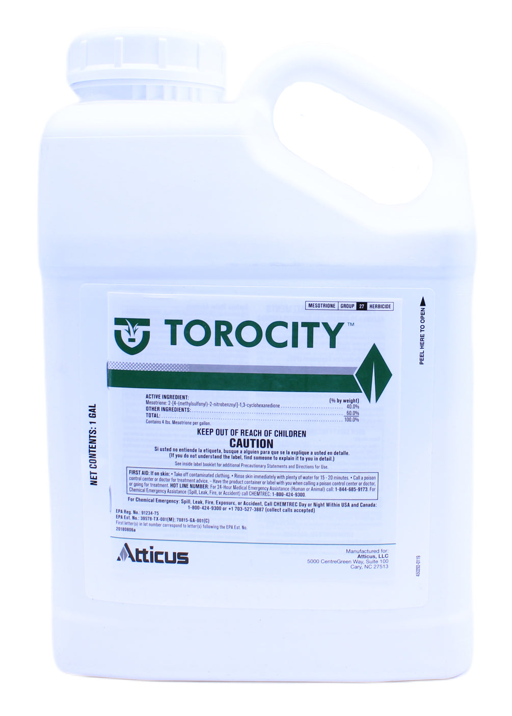 tricast herbicide ounces per gallon Torocity 4SC Herbicide