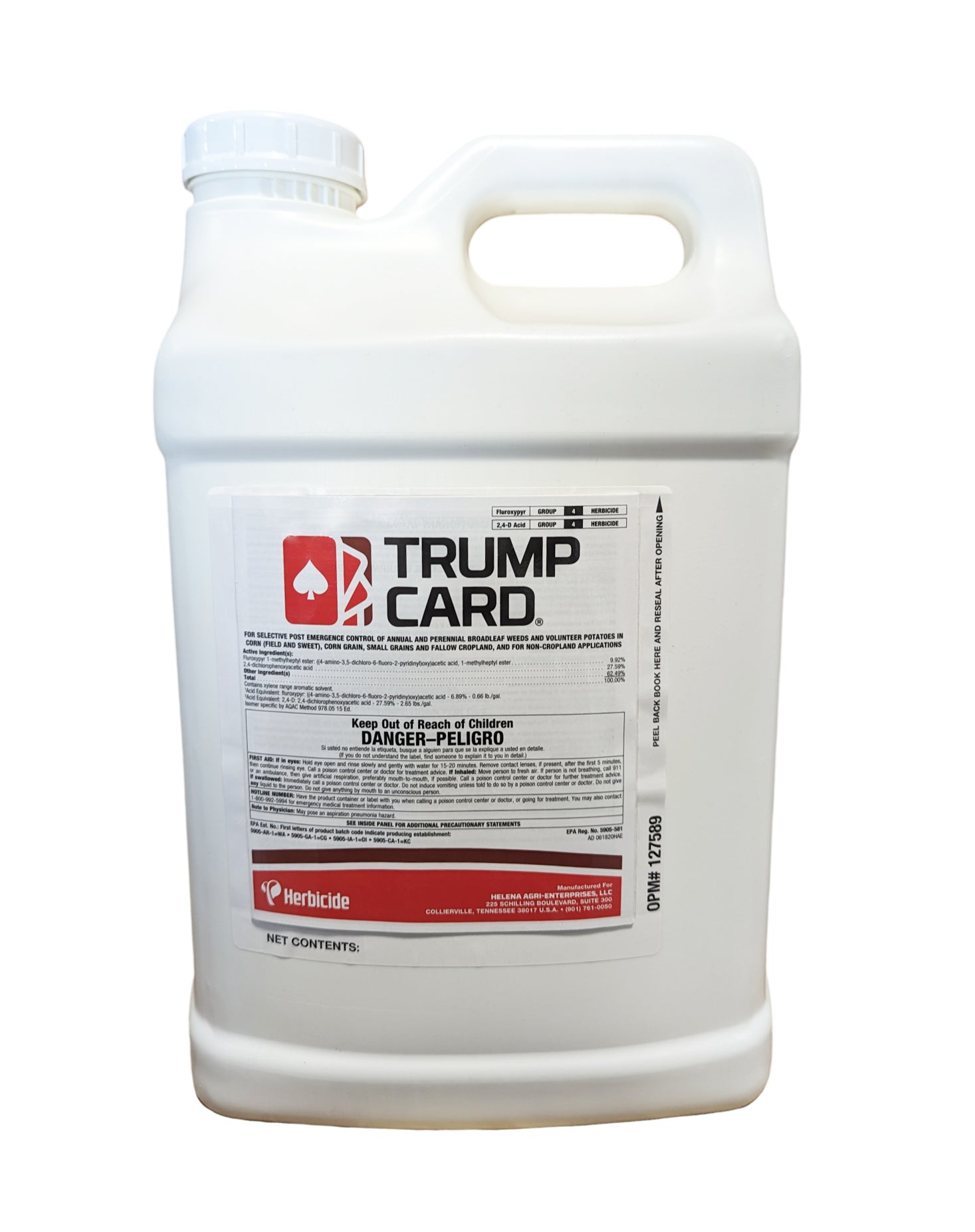 Trump Card Herbicide jug (2.5 gal) - simple