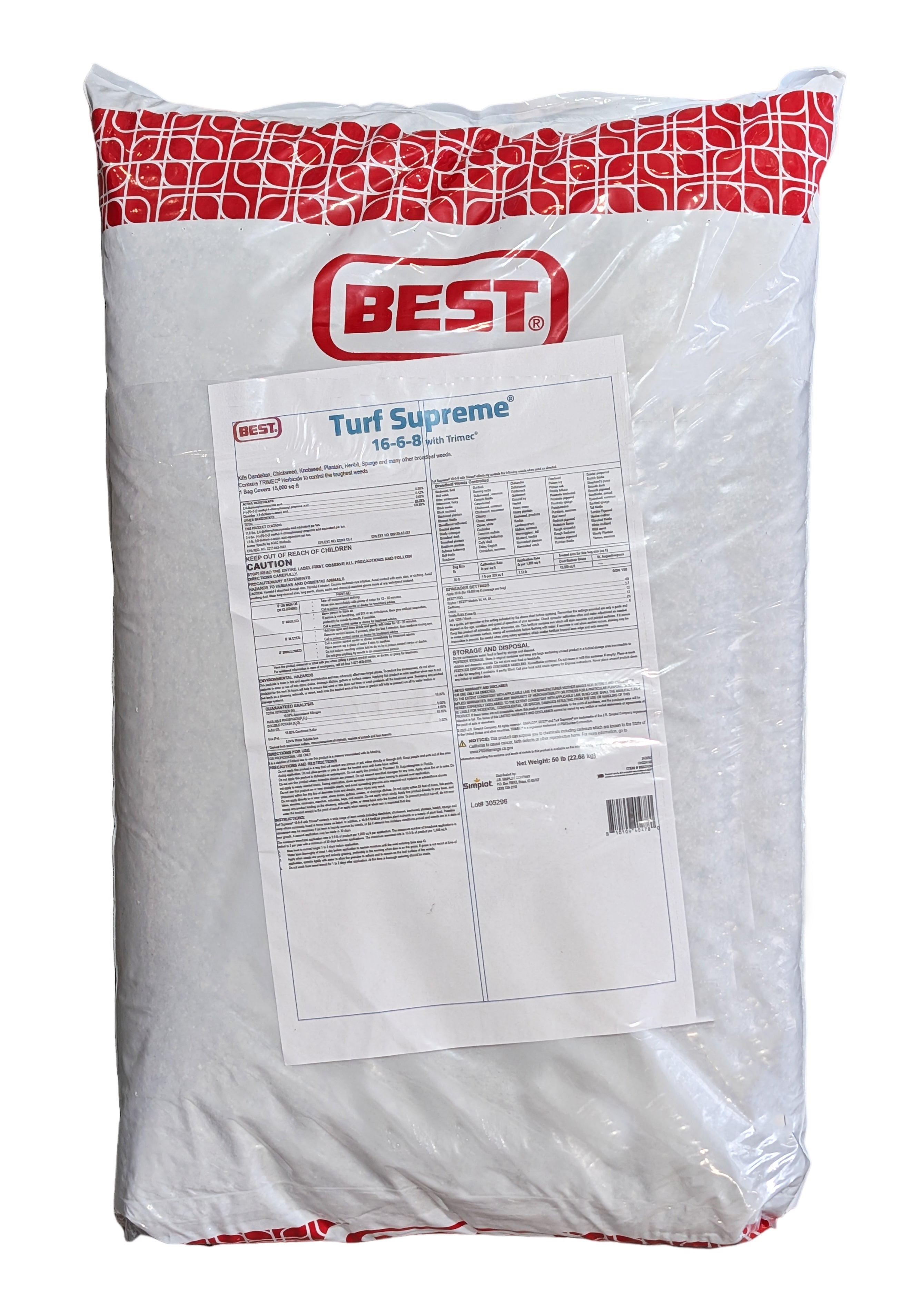 Best Turf Supreme 16-6-8 with Trimec Weed & Feed bag (50 lbs)