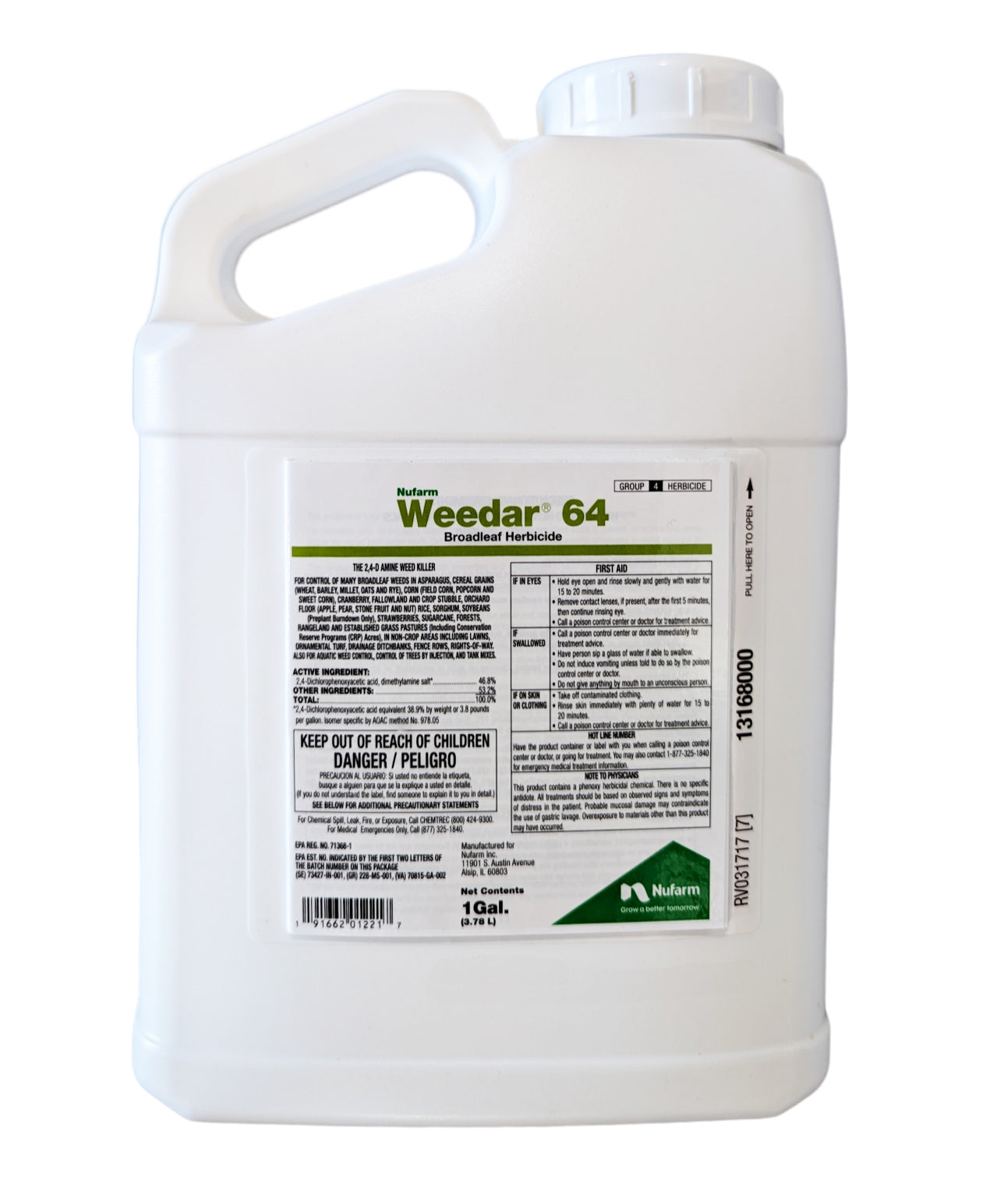 versatil herbicide Weedar 64 – Premium Low-Volatile 2,4-D Amine Herbicide for Weed Control 1 gal