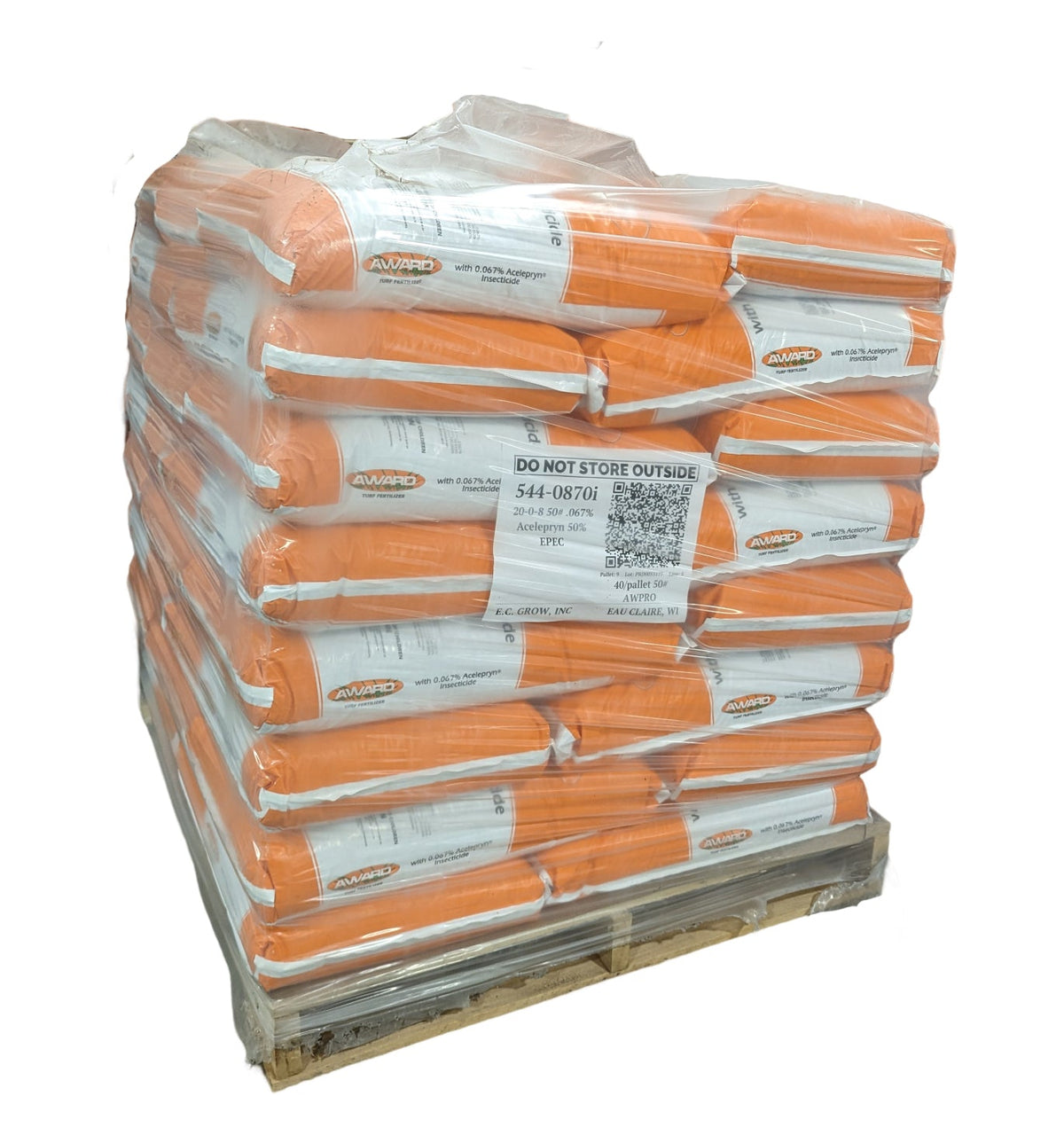 20-0-8 fertilizer with 0.067% Acelepryn bag (50 lbs)