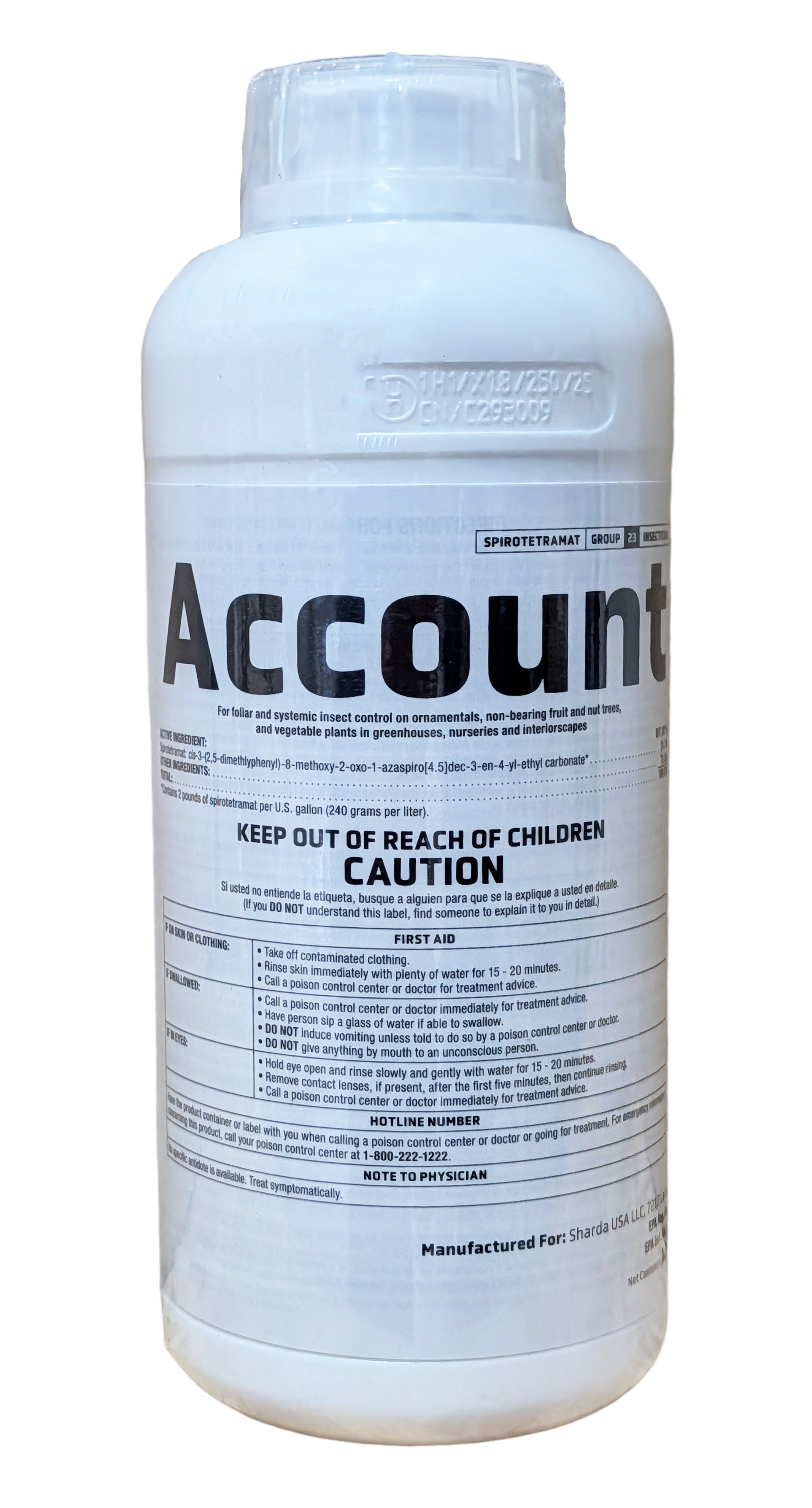 Account Insecticide Systemic Miticide & Insecticide