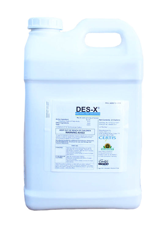 Des-X Insecticidal Soap Concentrate jug (2.5 gal)