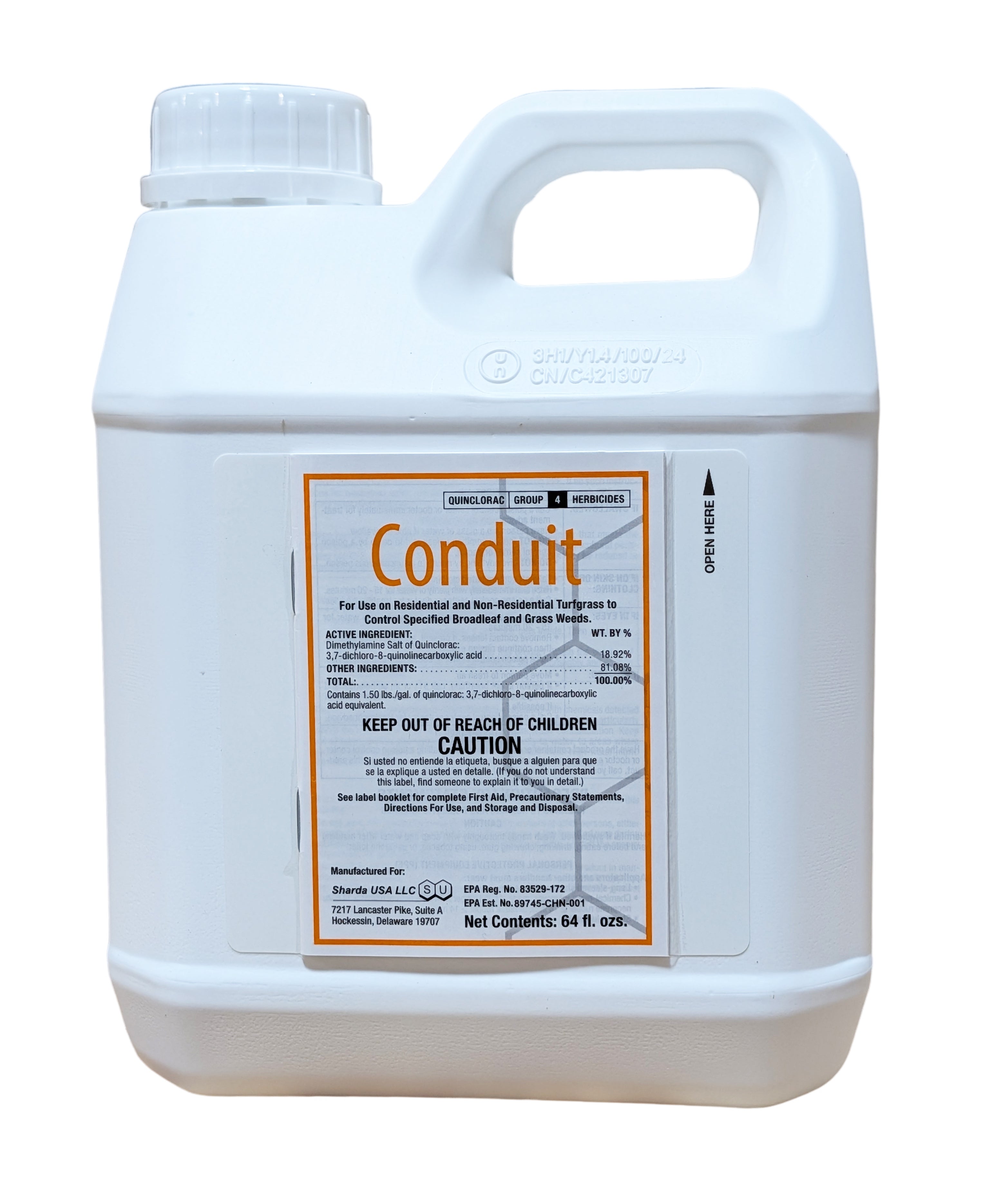 Conduit Quinclorac Herbicide bottle (64 oz)