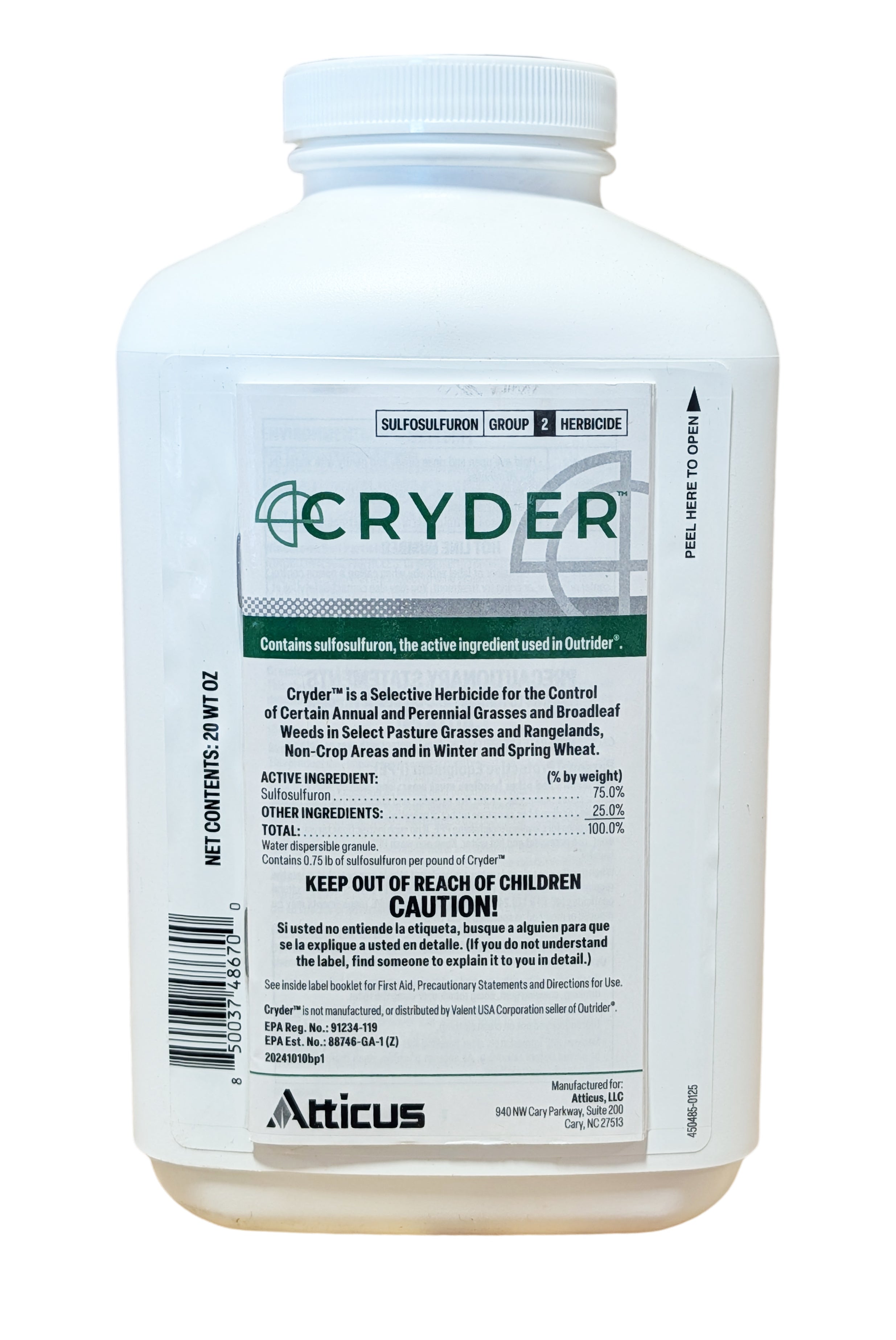 Cryder Herbicide bottle (20 oz)