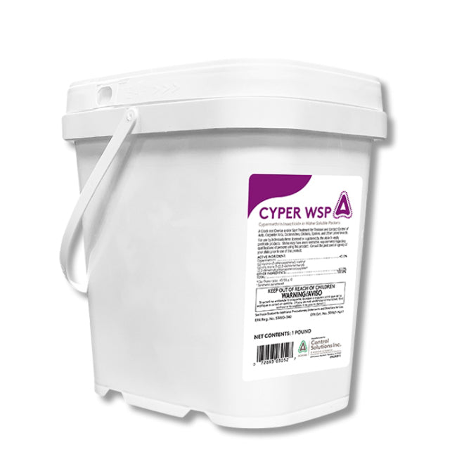 Cyper WSP Insecticide – 40% Cypermethrin Water Soluble Packets pail (1 lb)