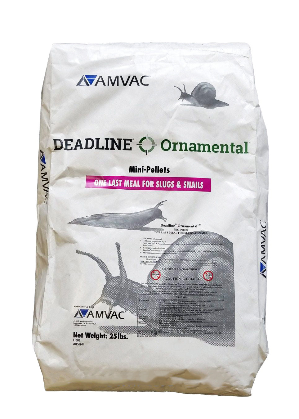 Deadline Ornamental Snail and Slug Bait bag (25 lbs) - simple