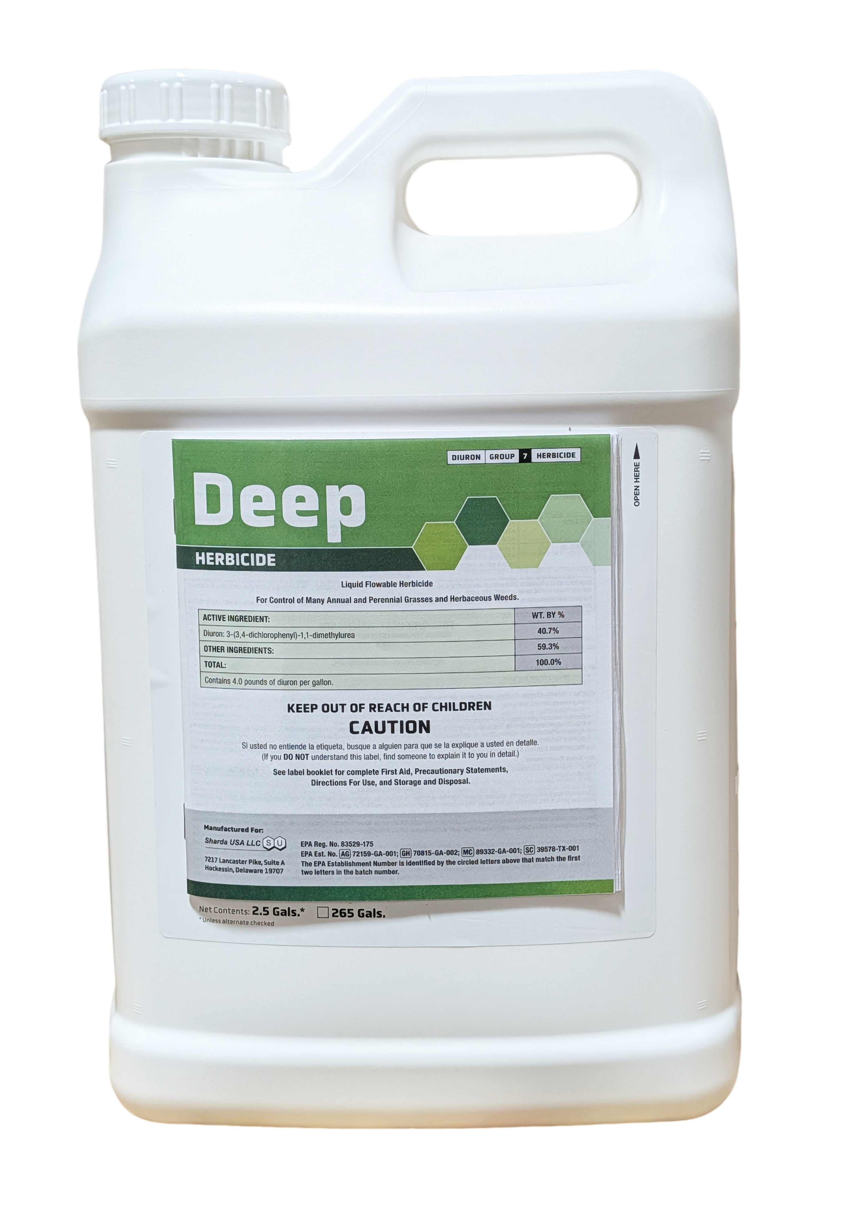Deep 4L Herbicide jug (2.5 gal)