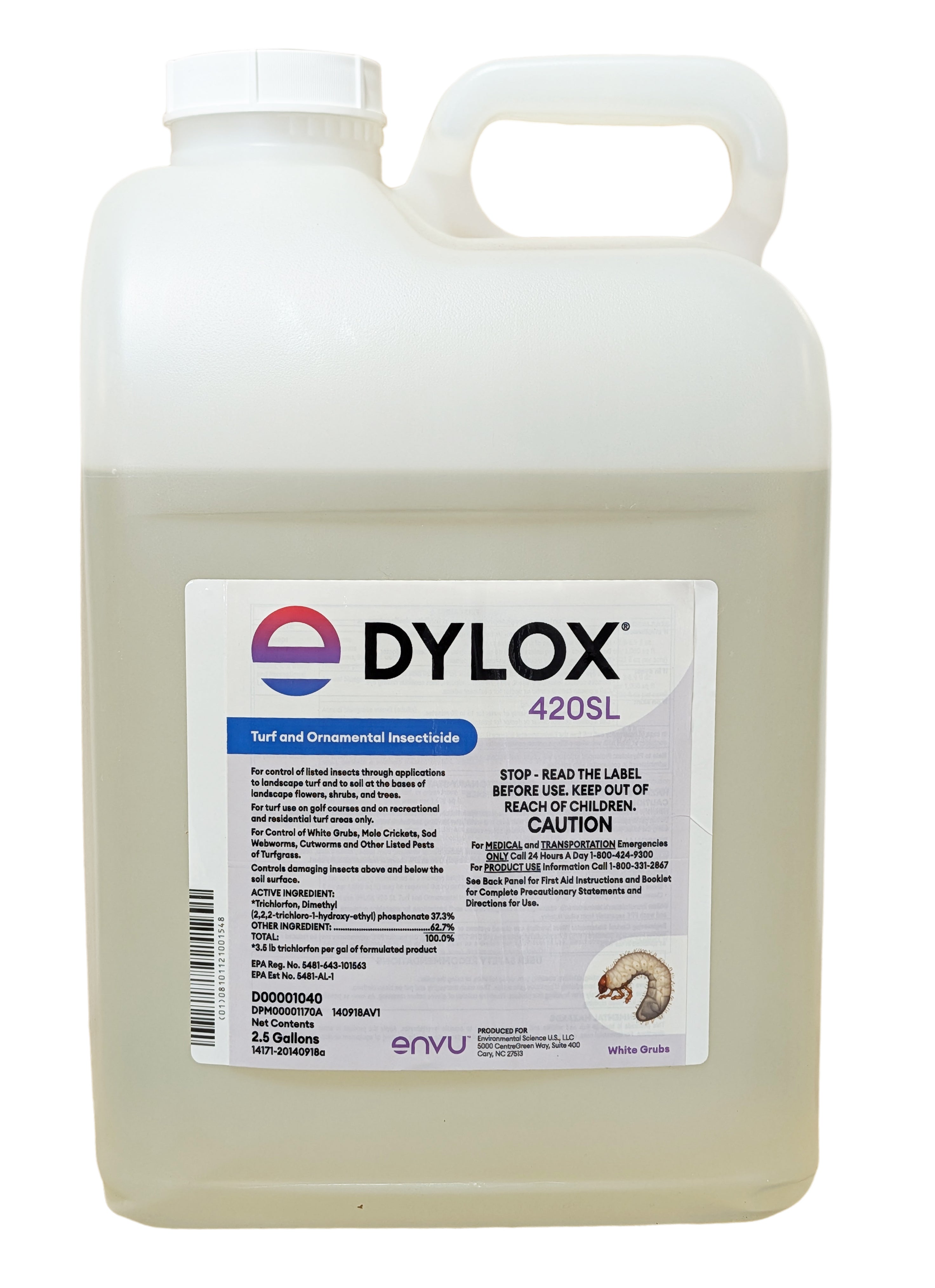 Dylox 420 SL Insecticide jug (2.5 gals)