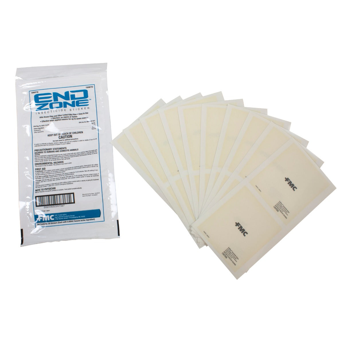 EndZone Insecticide Sticker - grouped
