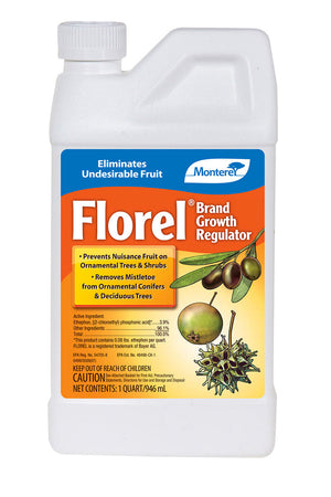 Florel Growth Regulator bottle – nuisance fruit elimination spray