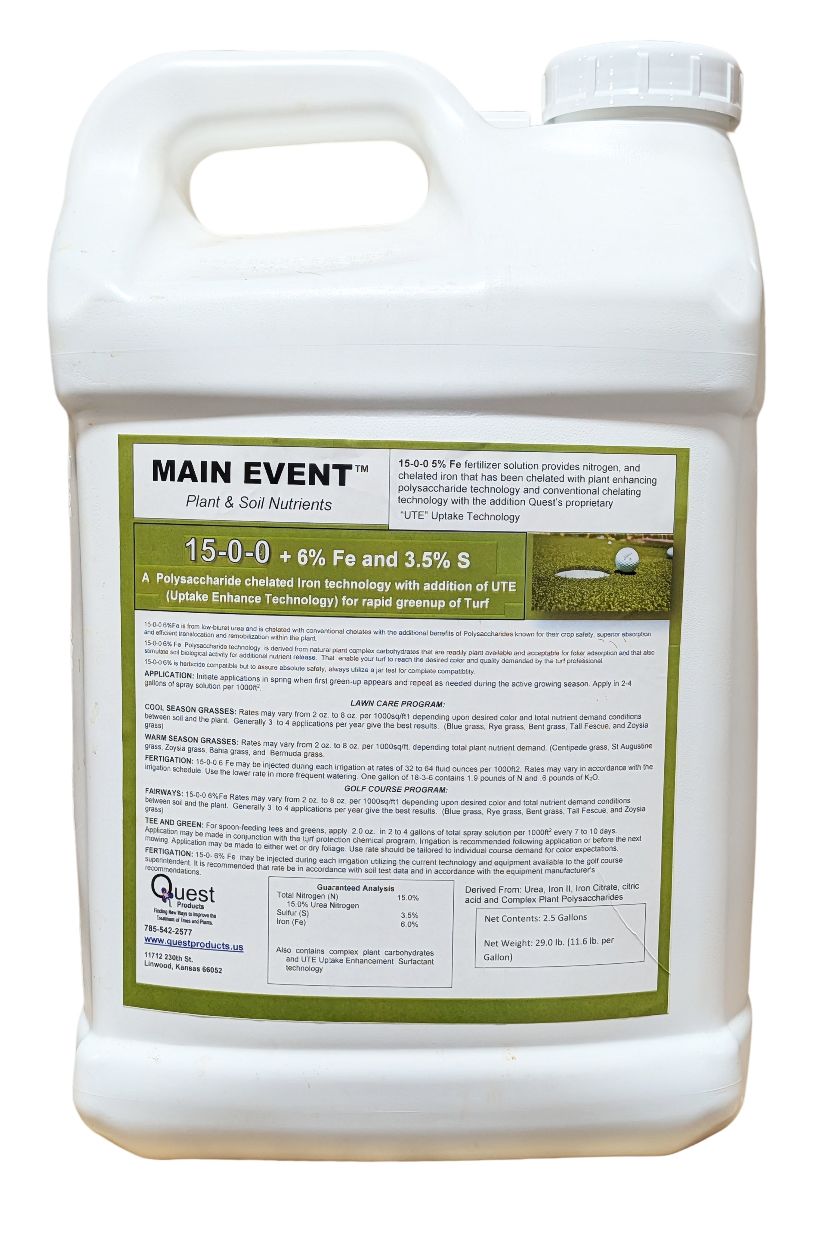 Ele-Max Turf Nectar AC 15-0-0 | Liquid Iron Turf Fertilizer